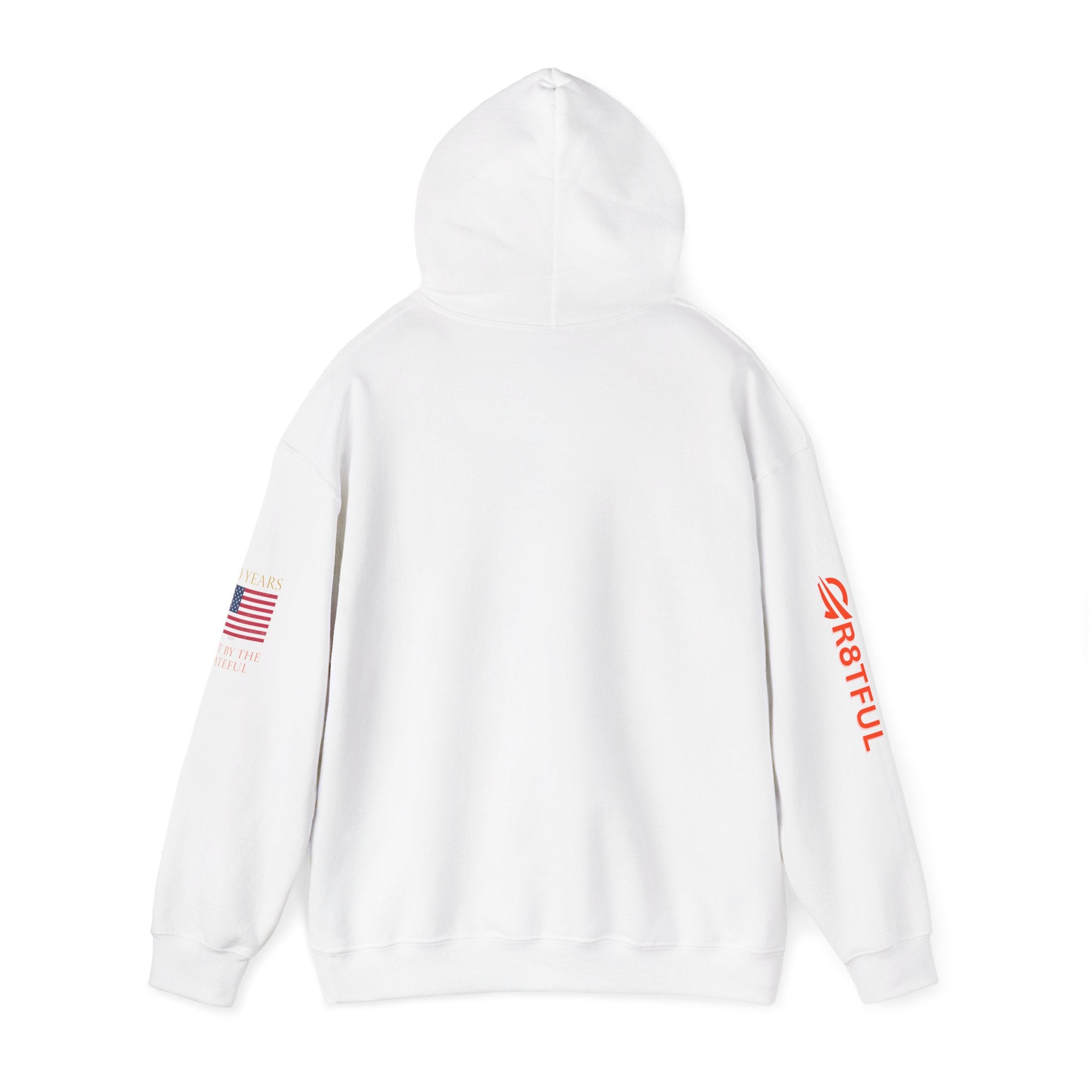 250 Years  American Flag Accent Grateful Hoodie