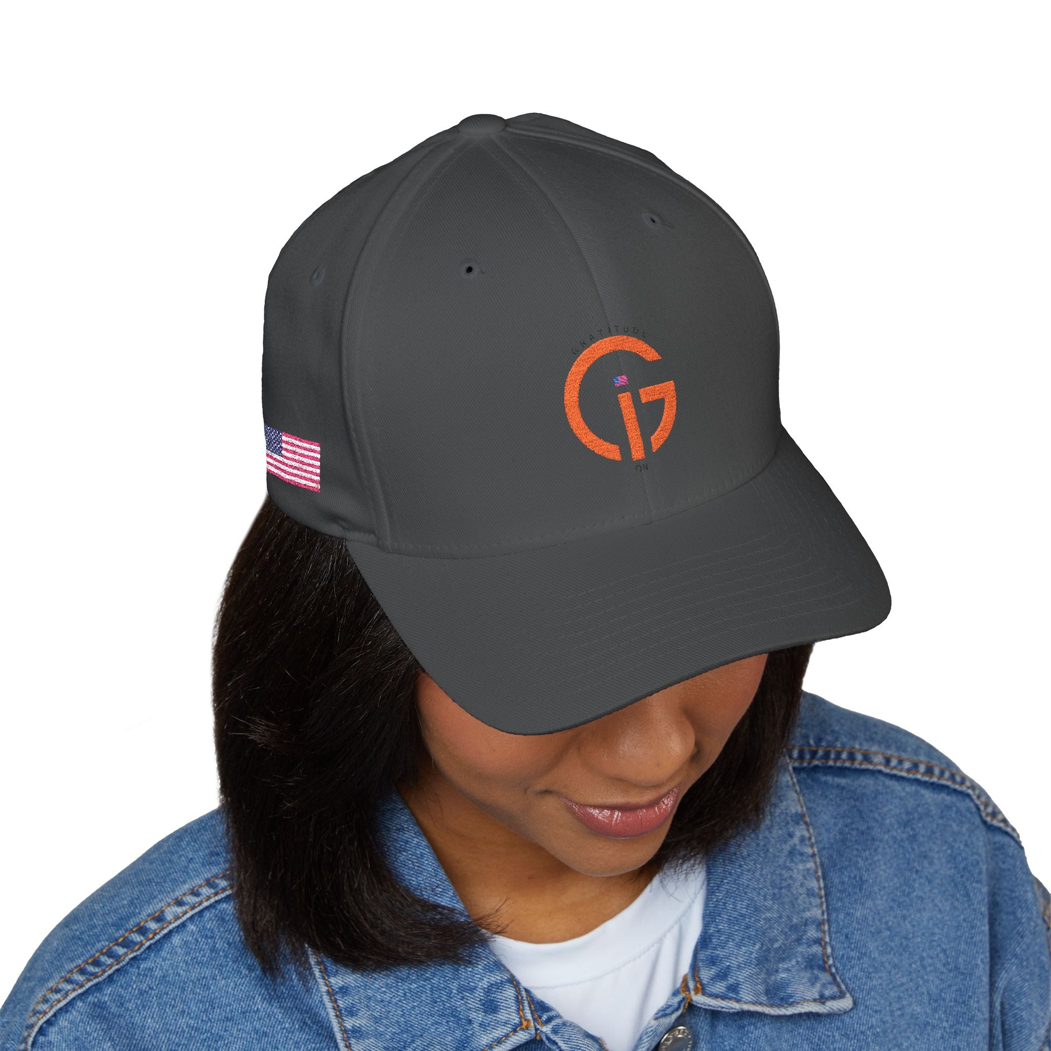 Copy of Embroidered 'Grateful G 250' Logo Cap — Structured Closed-Back Hat