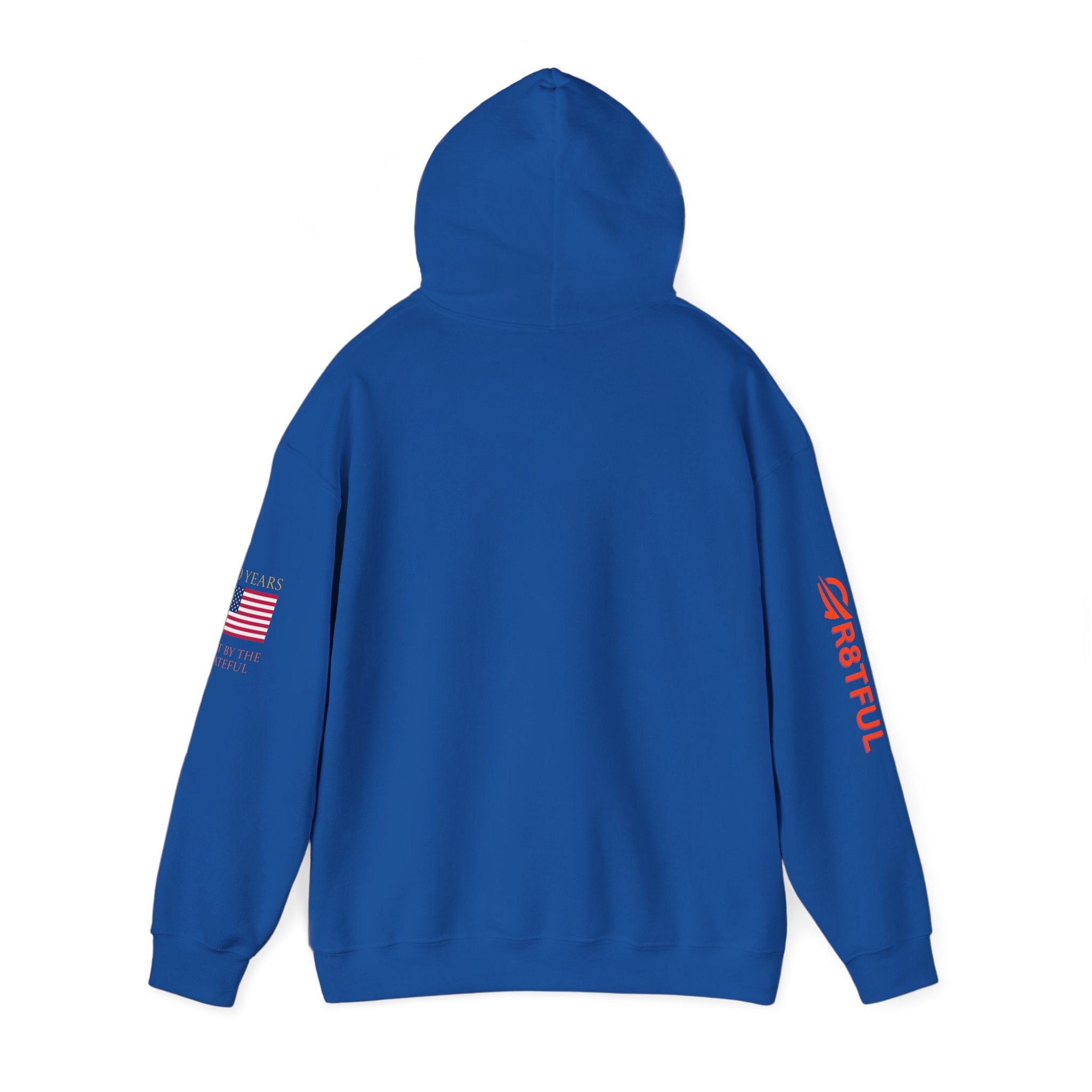 250 Years  American Flag Accent Grateful Hoodie