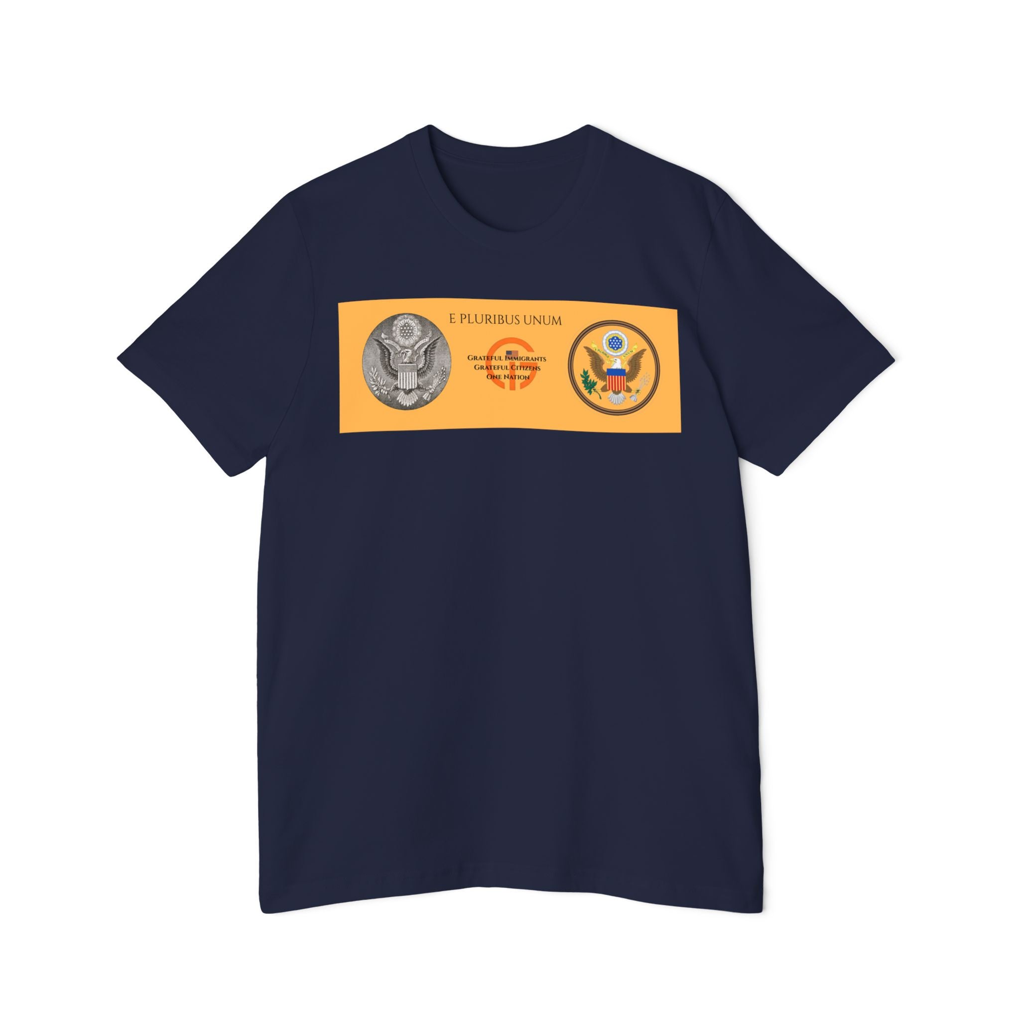 Patriotic Military Emblems T-Shirt — "Live Grateful" USA-Made Tee