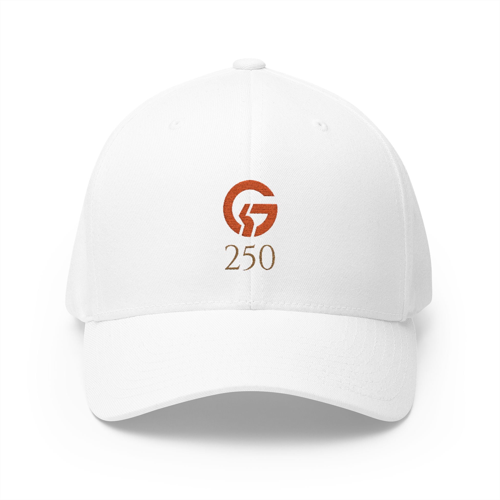 Embroidered 'Grateful G 250' Logo Cap — Structured Closed-Back Hat