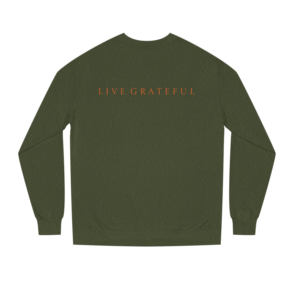 Fist Gratitude Is Rebellion Sweatshirt — "Live Grateful" Crewneck