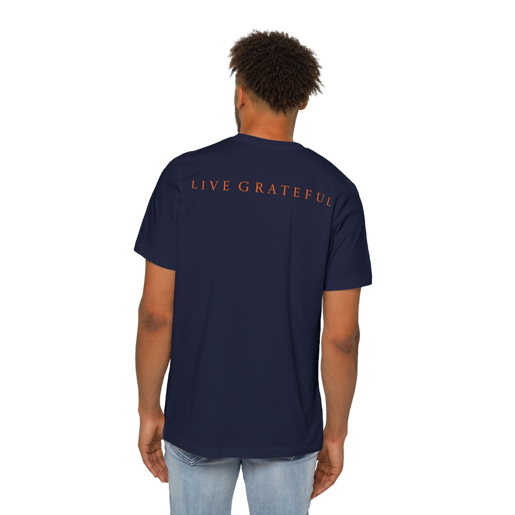 Patriotic Military Emblems T-Shirt — "Live Grateful" USA-Made Tee