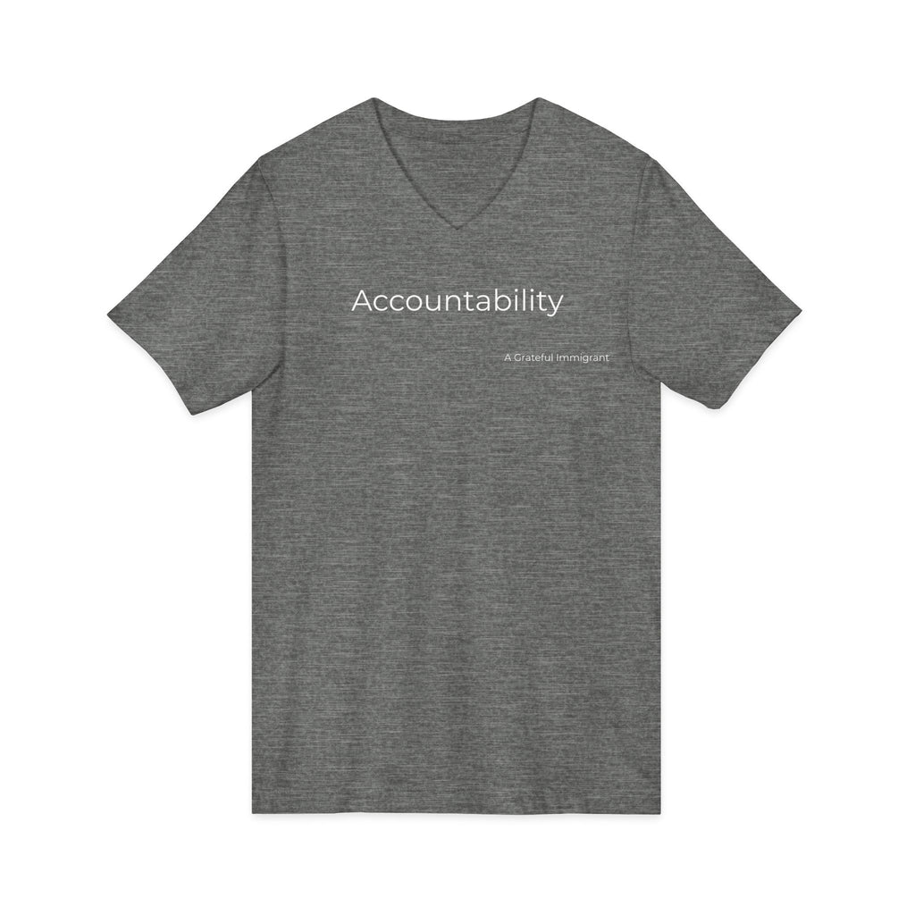 Unisex Jersey Short Sleeve V-Neck Tee