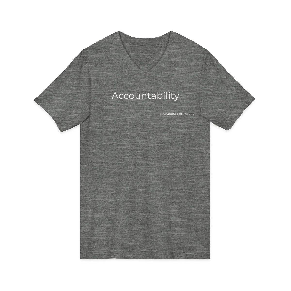Unisex Jersey Short Sleeve V-Neck Tee