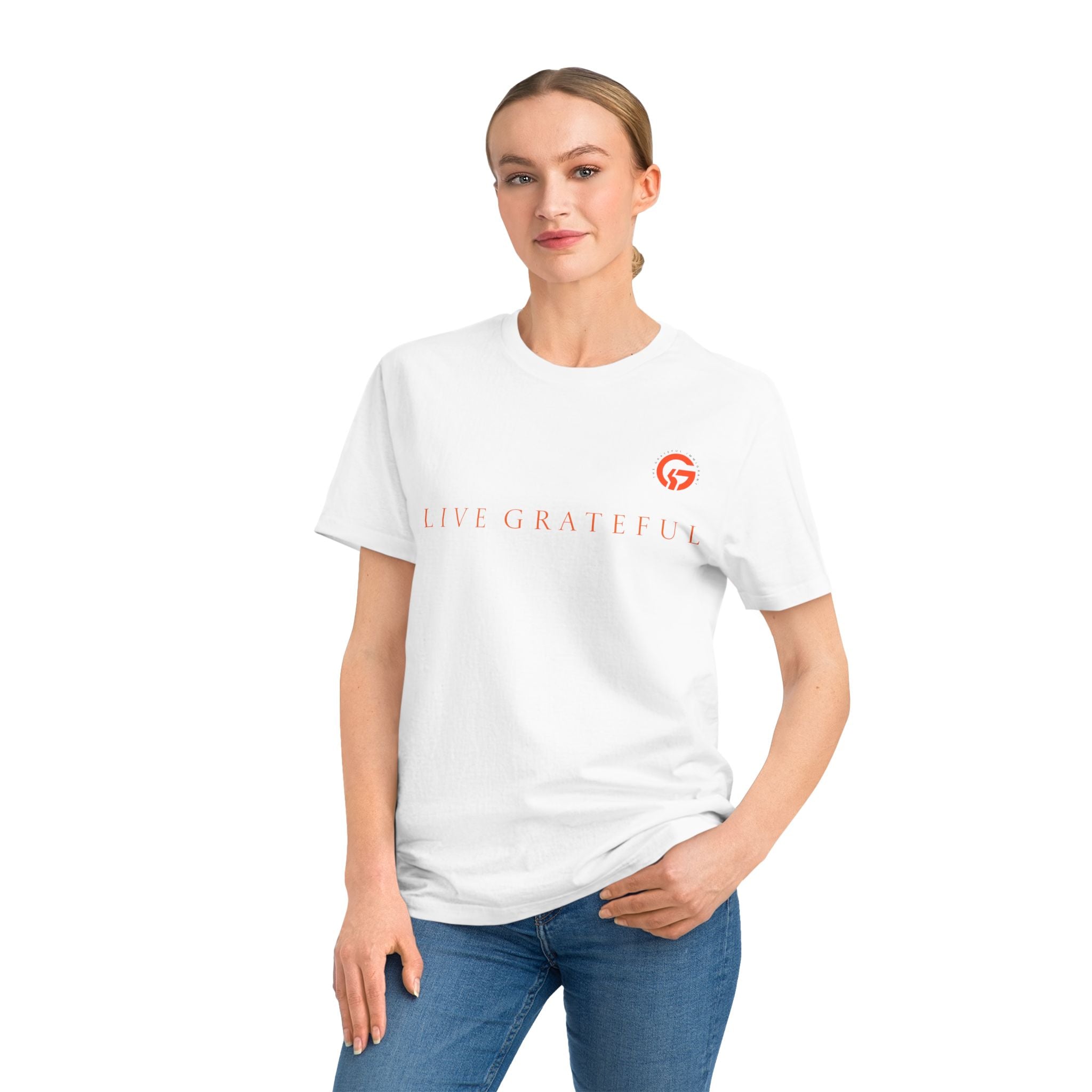 Copy of Live Grateful T-Shirt — "Gratitude is Rebellion" Minimal Positive Message Tee