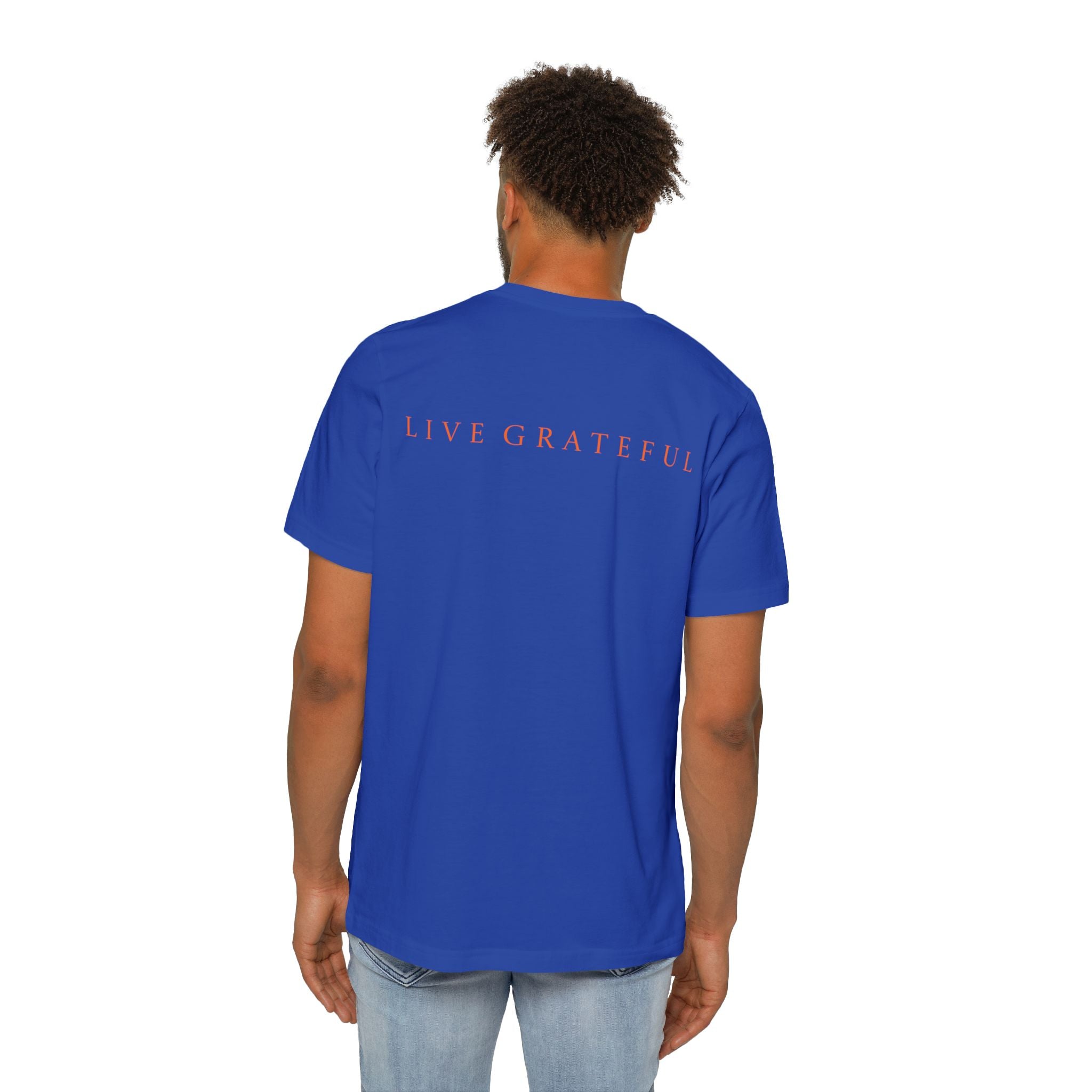 Grateful Immigrant Logo T-Shirt — “Live Grateful” Graphic Tee