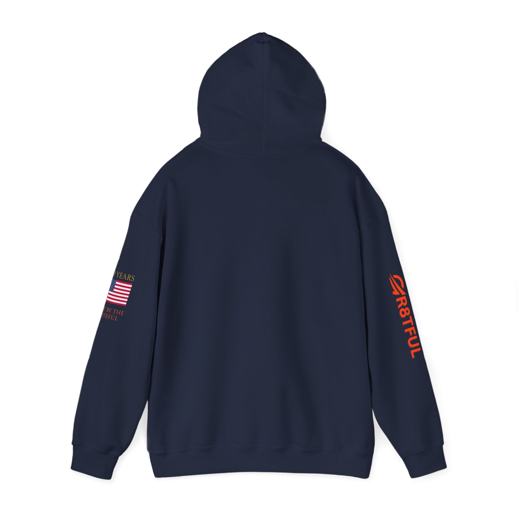 250 Years  American Flag Accent Grateful Hoodie