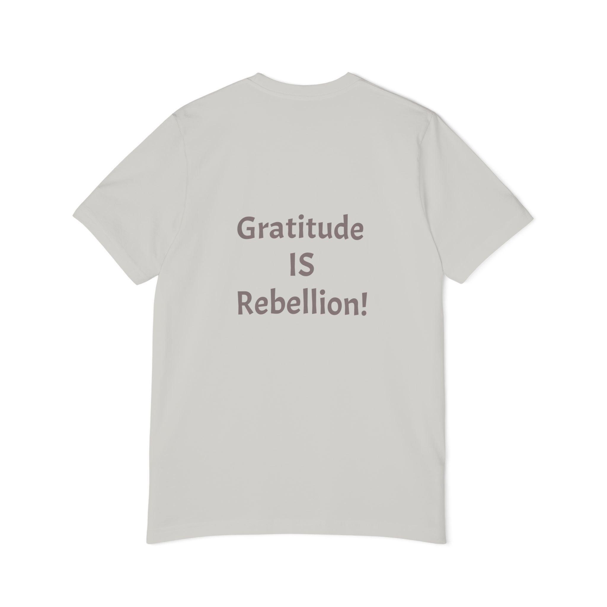 Gratitude Is Rebellion T-Shirt — "In a world of takers and complainers" Inspirational Tee