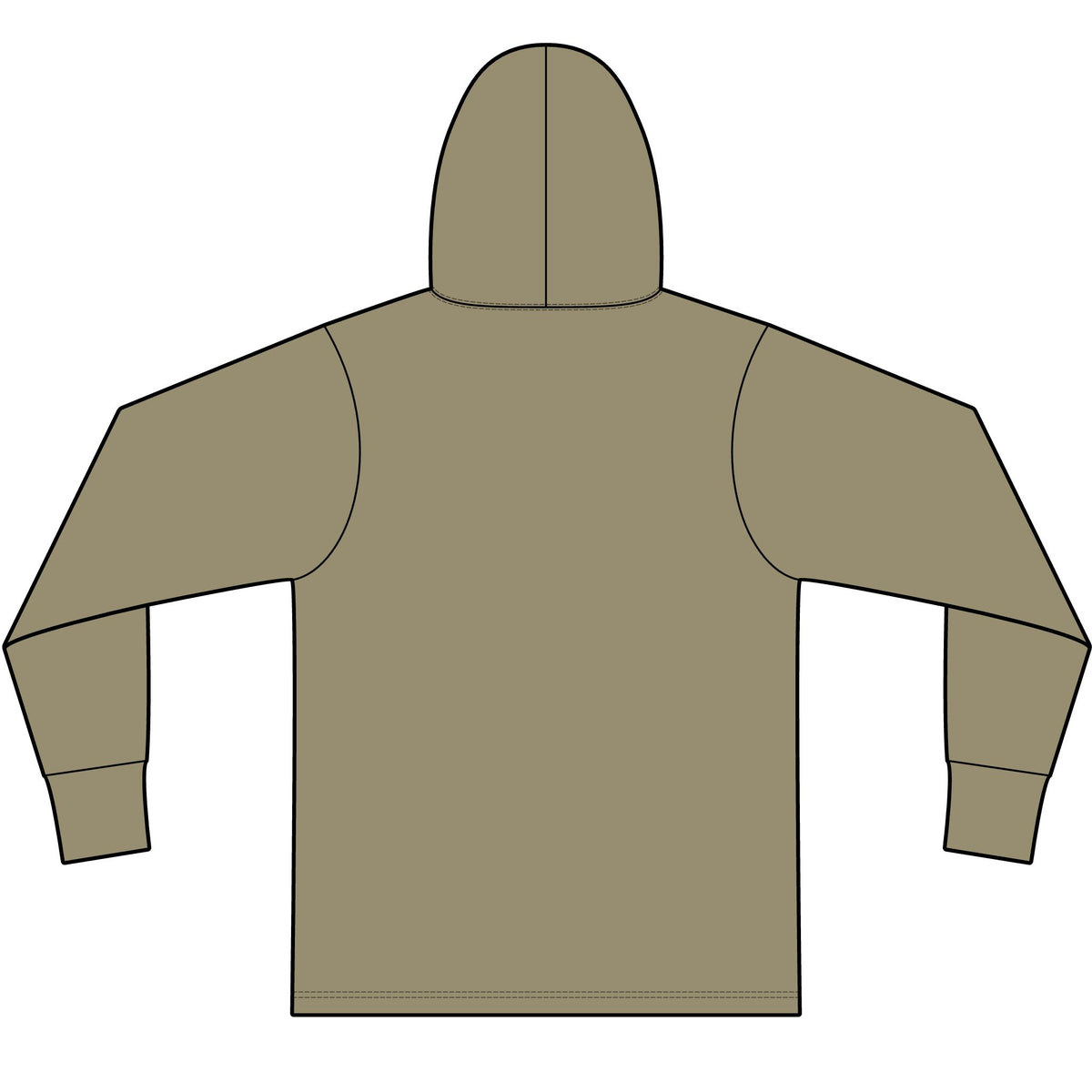 Unisex Cotton Long Sleeve Hooded Steward T-Shirt