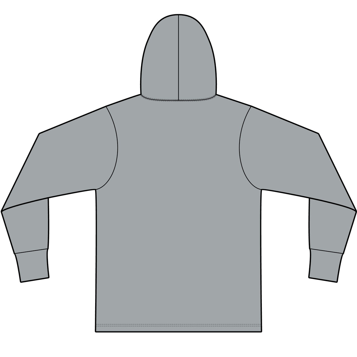 Unisex Cotton Long Sleeve Hooded Steward T-Shirt