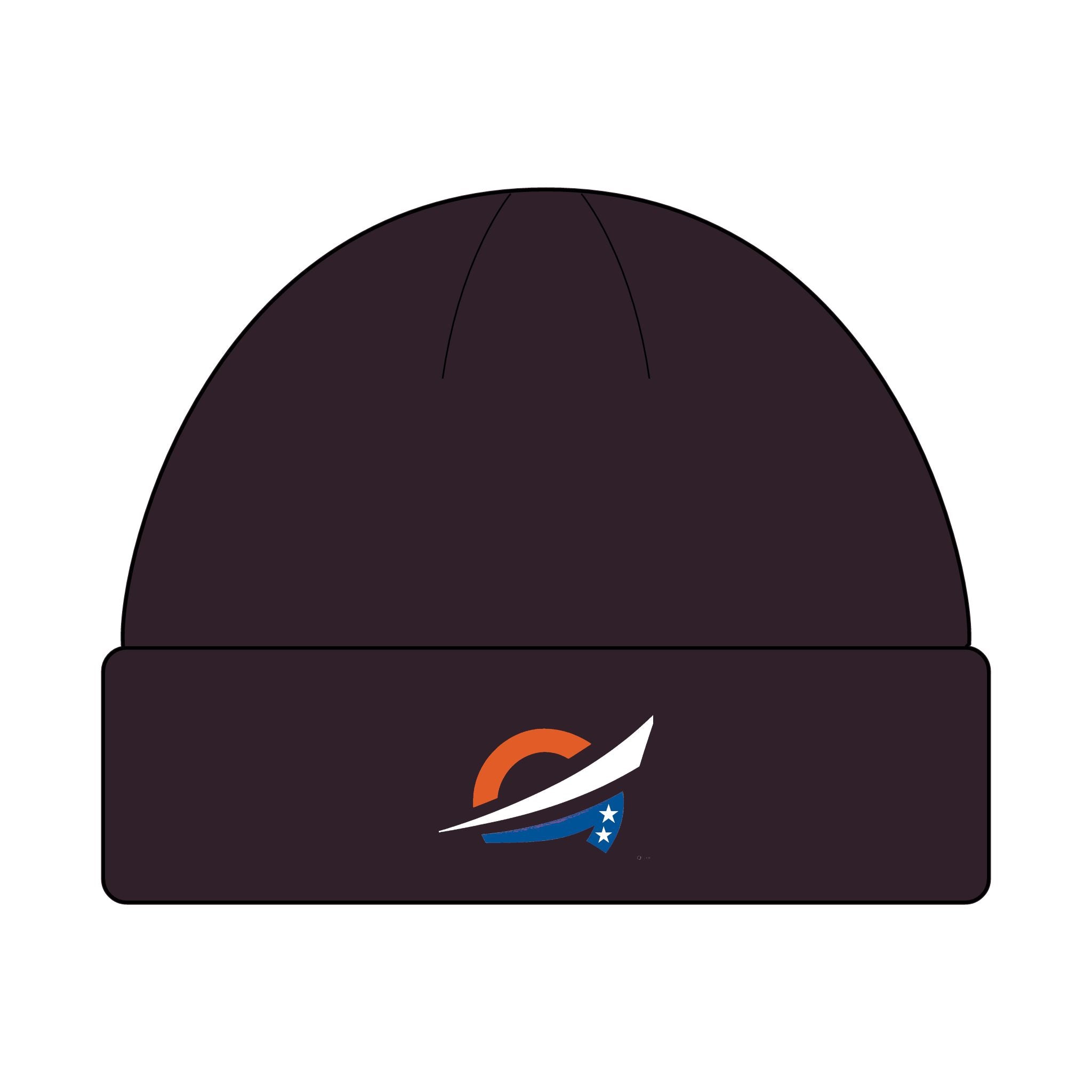 Cuffed Beanie with RWB Grateful Logo — Cozy Casual Knit Hat