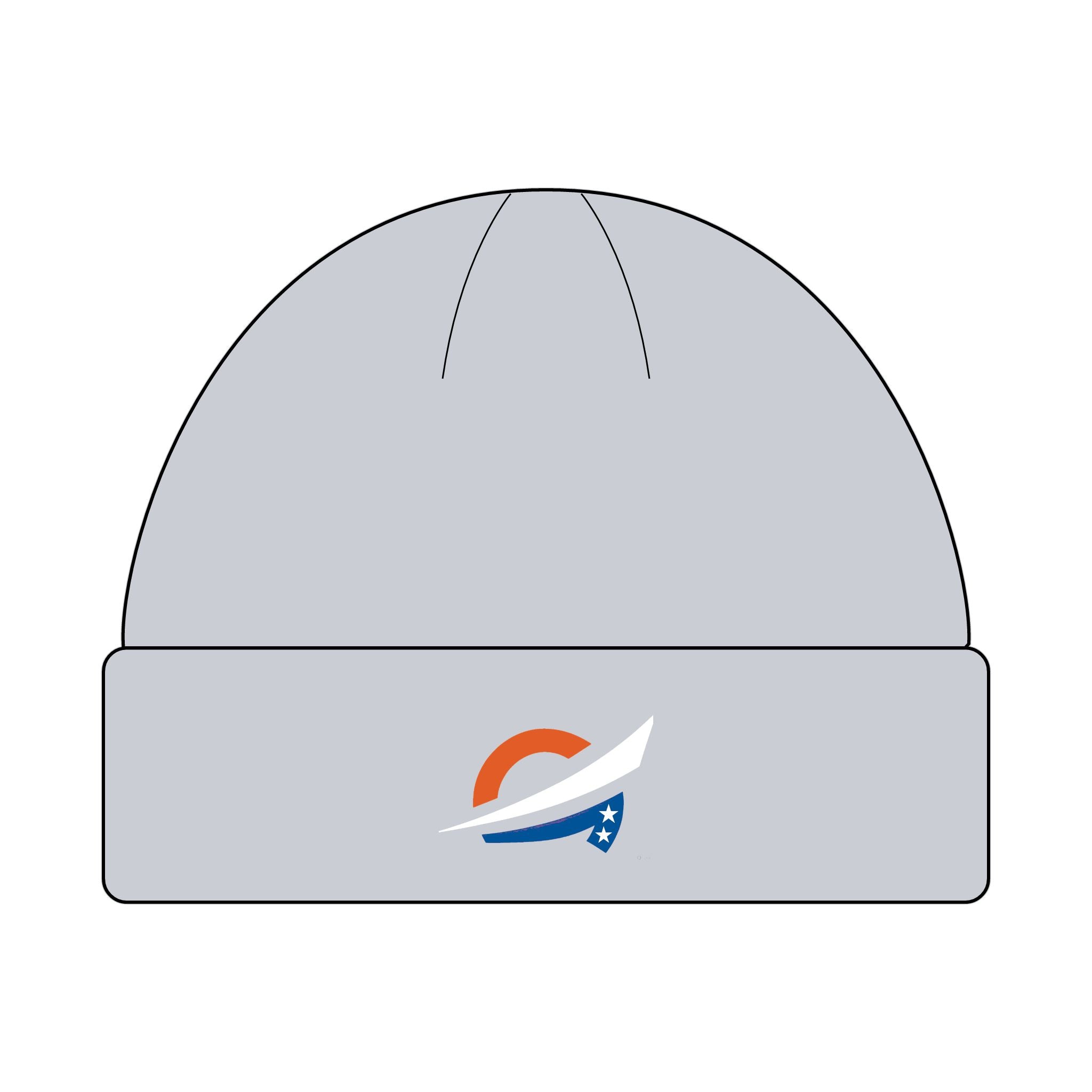 Cuffed Beanie with RWB Grateful Logo — Cozy Casual Knit Hat