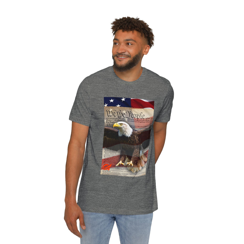 Patriotic Eagle Tee — "We the People" American Flag T-Shirt