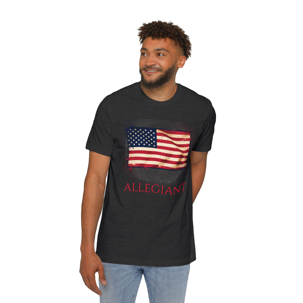 Allegiant Flag T-Shirt — Vintage American Flag Graphic Tee