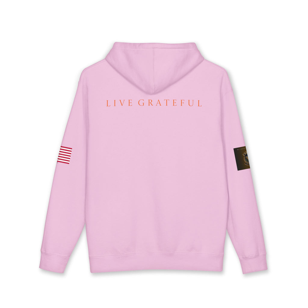Armed Forces Gold Patch Hoodie — US Flag Sleeve Pullover