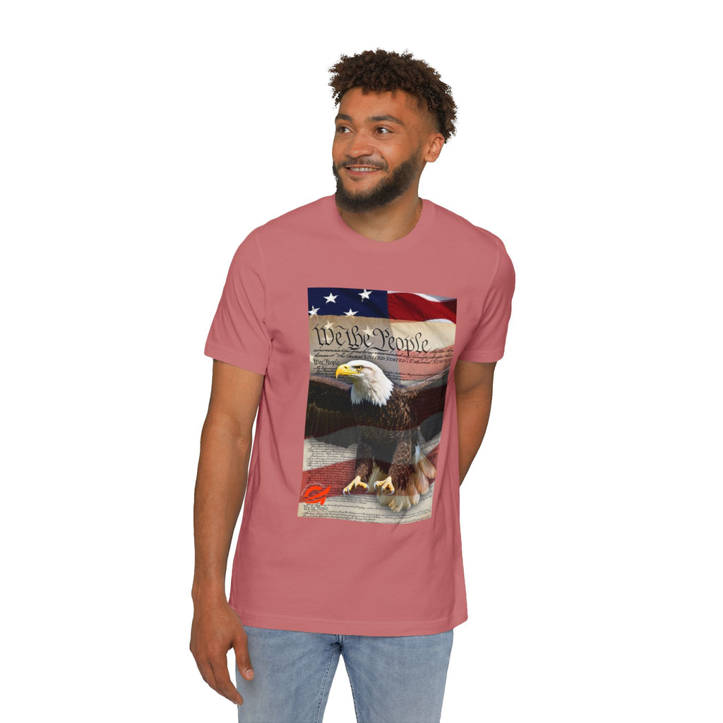 Patriotic Eagle Tee — "We the People" American Flag T-Shirt
