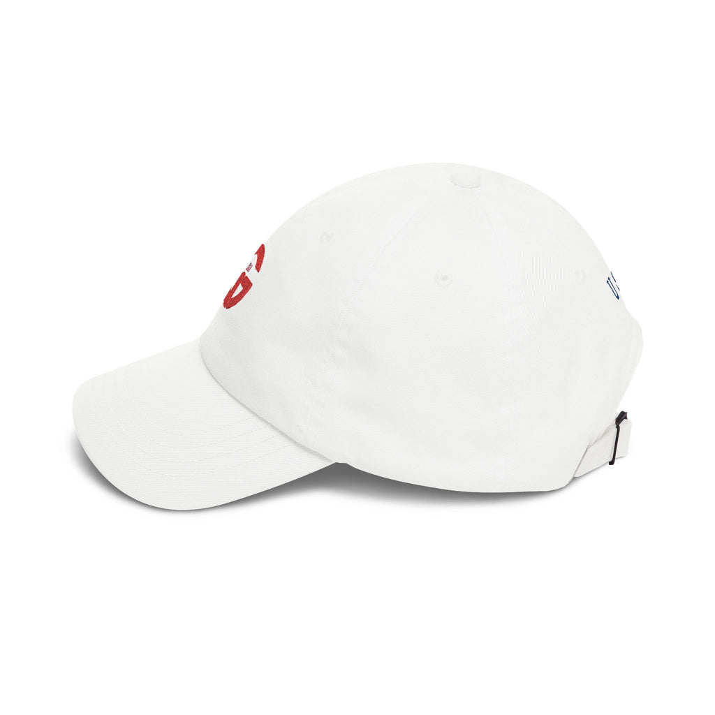 Grateful Logo - Minimal Red G Logo Hat with 'USA' Embroidery