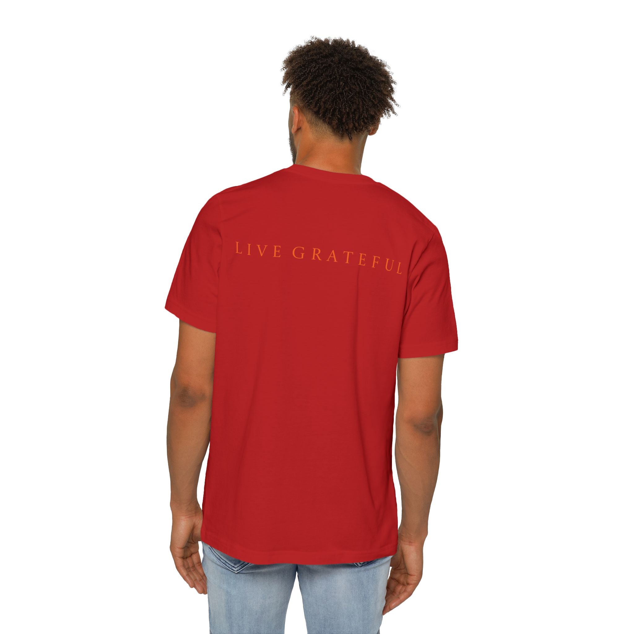 Grateful Immigrant Logo T-Shirt — “Live Grateful” Graphic Tee