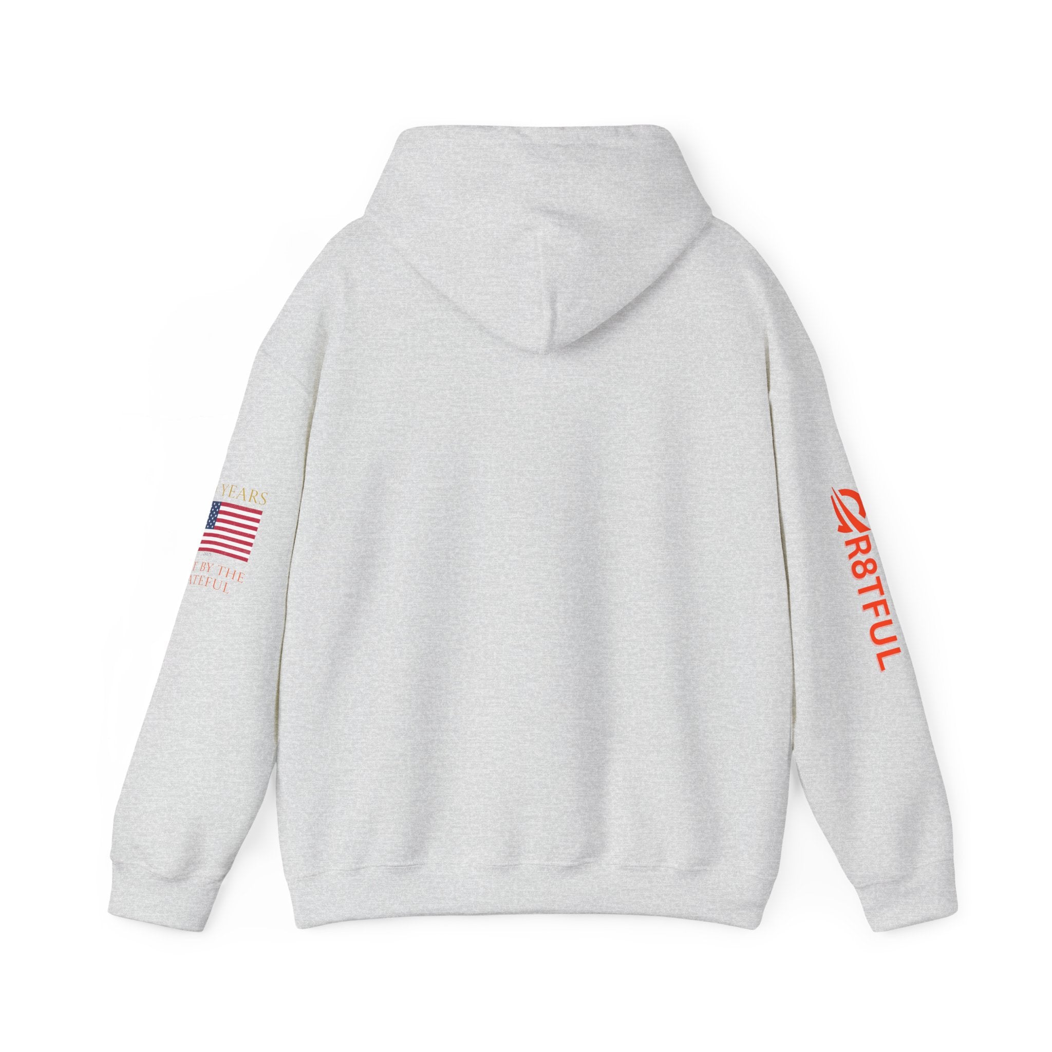 250 Years  American Flag Accent Grateful Hoodie