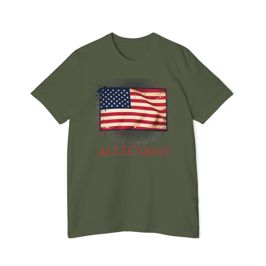 Allegiant Flag T-Shirt — Vintage American Flag Graphic Tee