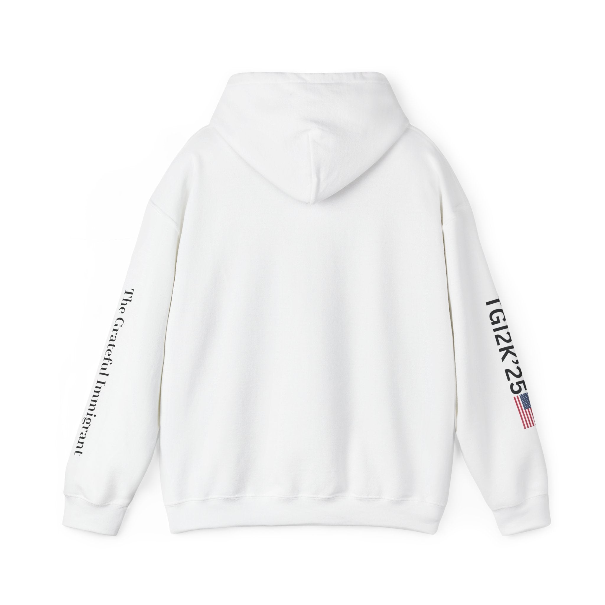 Grateful Immigrant Logo Hoodie BTXT — Live Grateful Sweatshirt