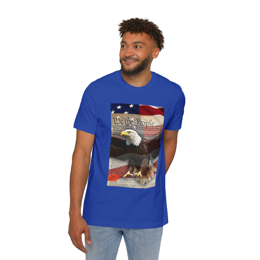 Patriotic Eagle Tee — "We the People" American Flag T-Shirt
