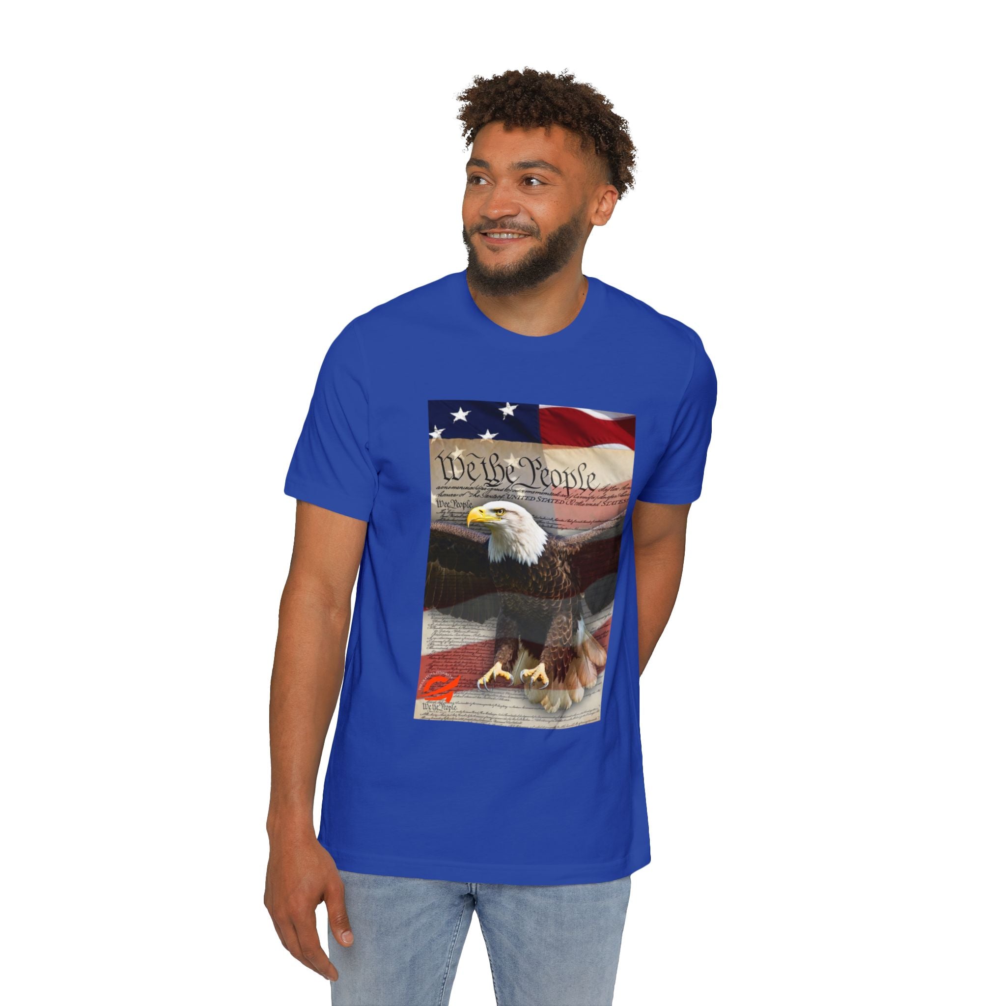 Patriotic Eagle Tee — "We the People" American Flag T-Shirt