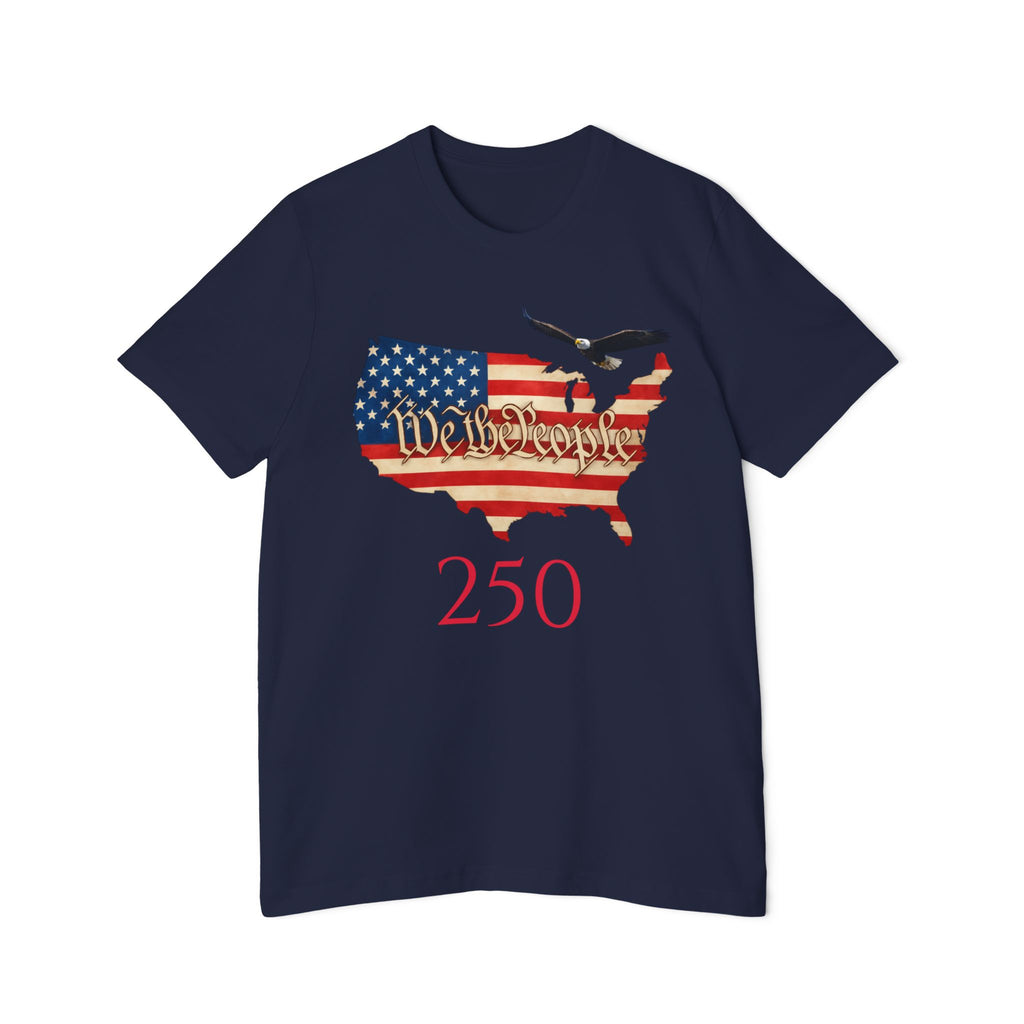 T-Shirt — USA Map Flag "We the People" 250 Anniversary Patriotic Tee