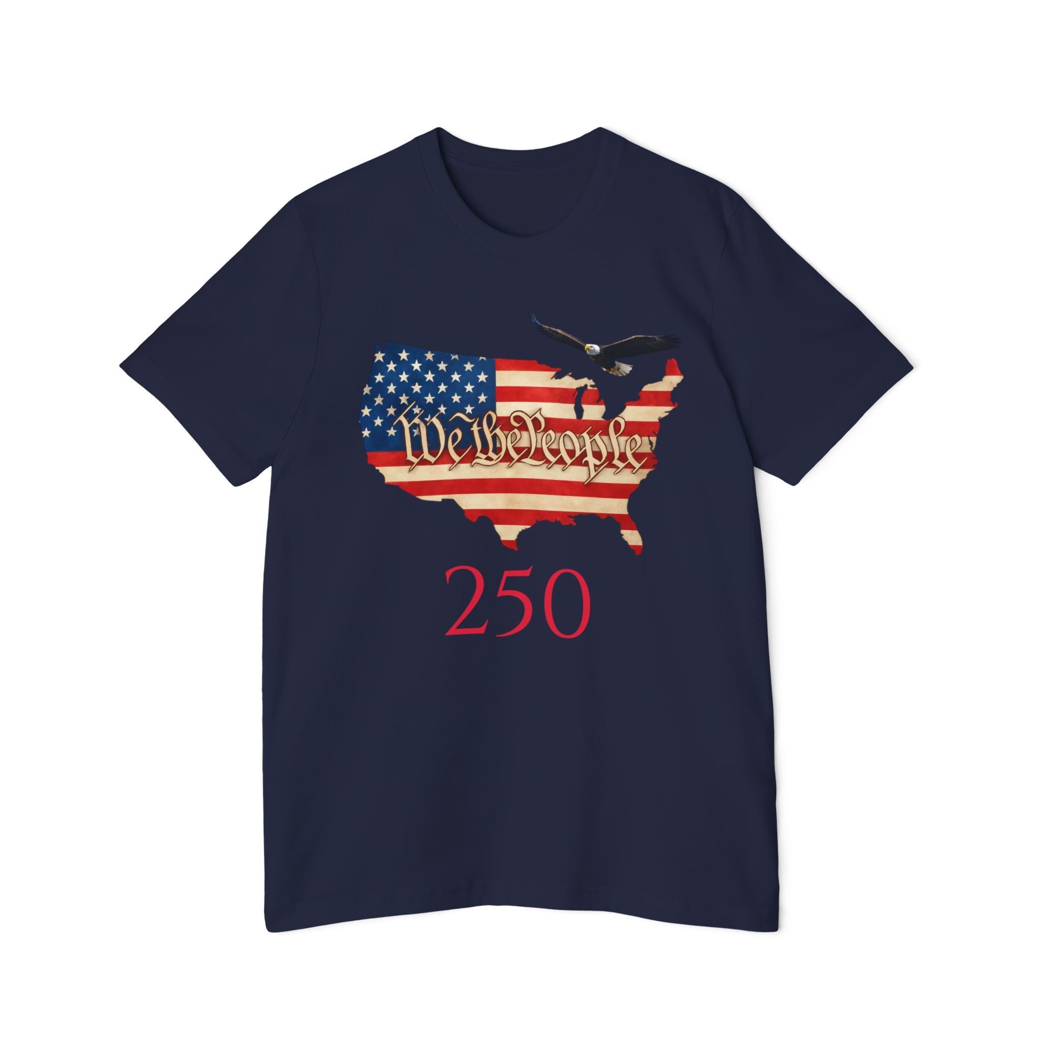T-Shirt — USA Map Flag "We the People" 250 Anniversary Patriotic Tee