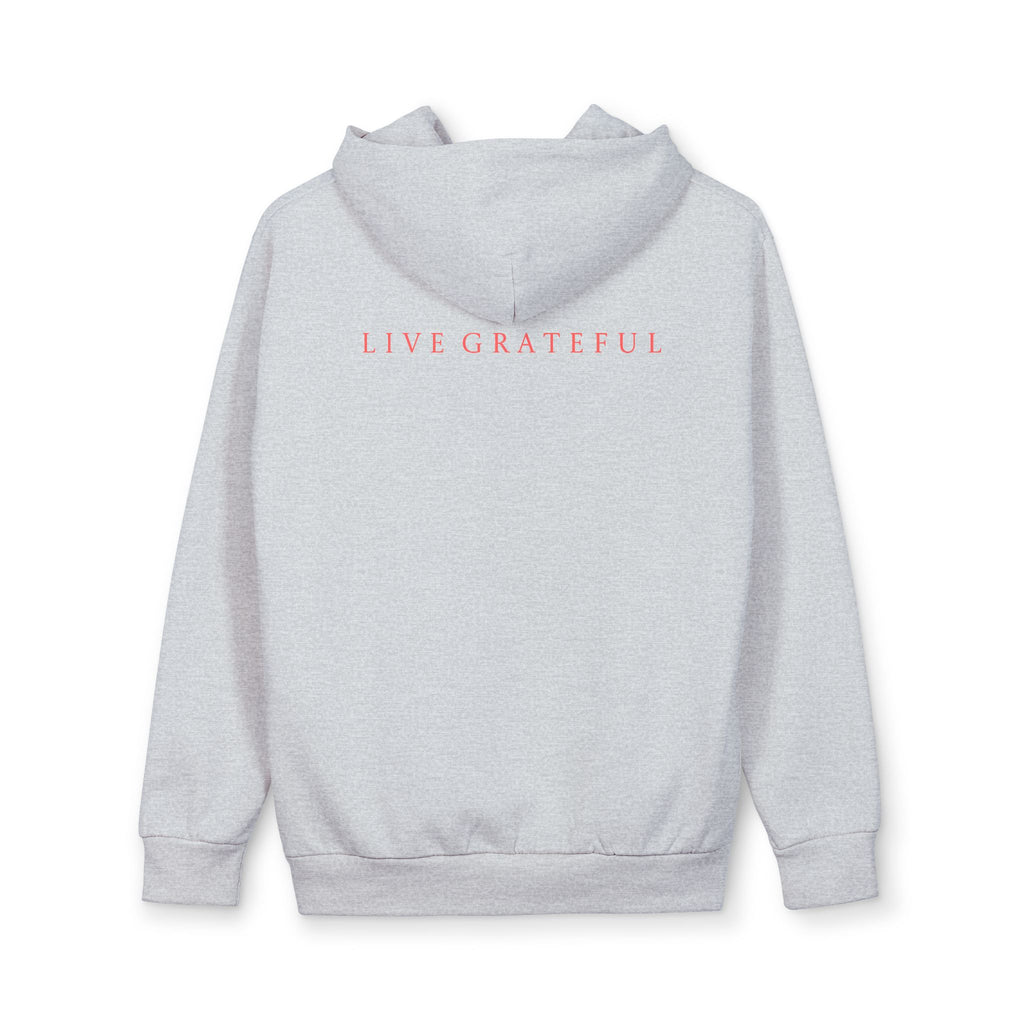 A Grateful Immigrant Hoodie — "Live Grateful" Pullover