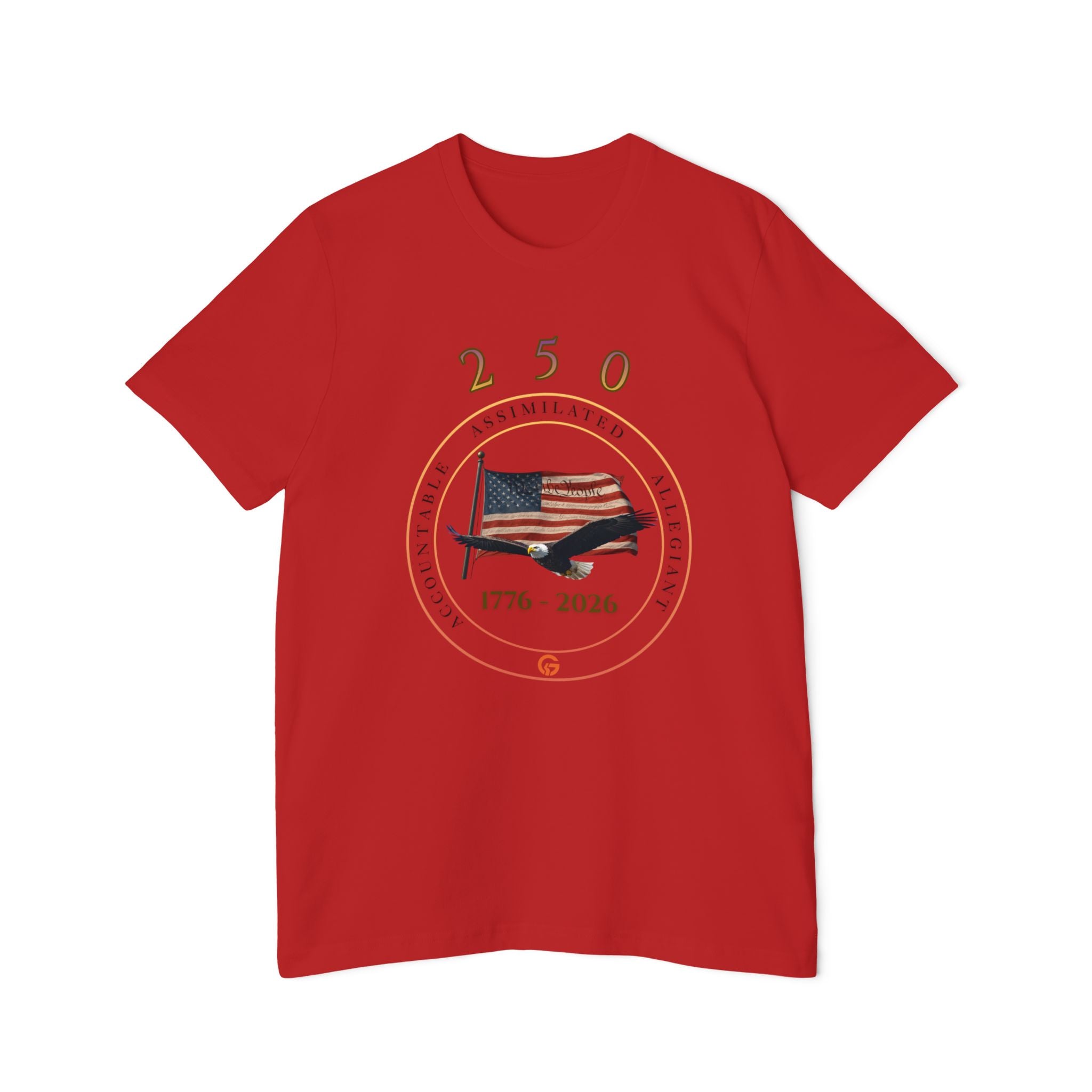 250 Grateful Years -  "Live Grateful" USA 1776–2026 Commemorative Tee