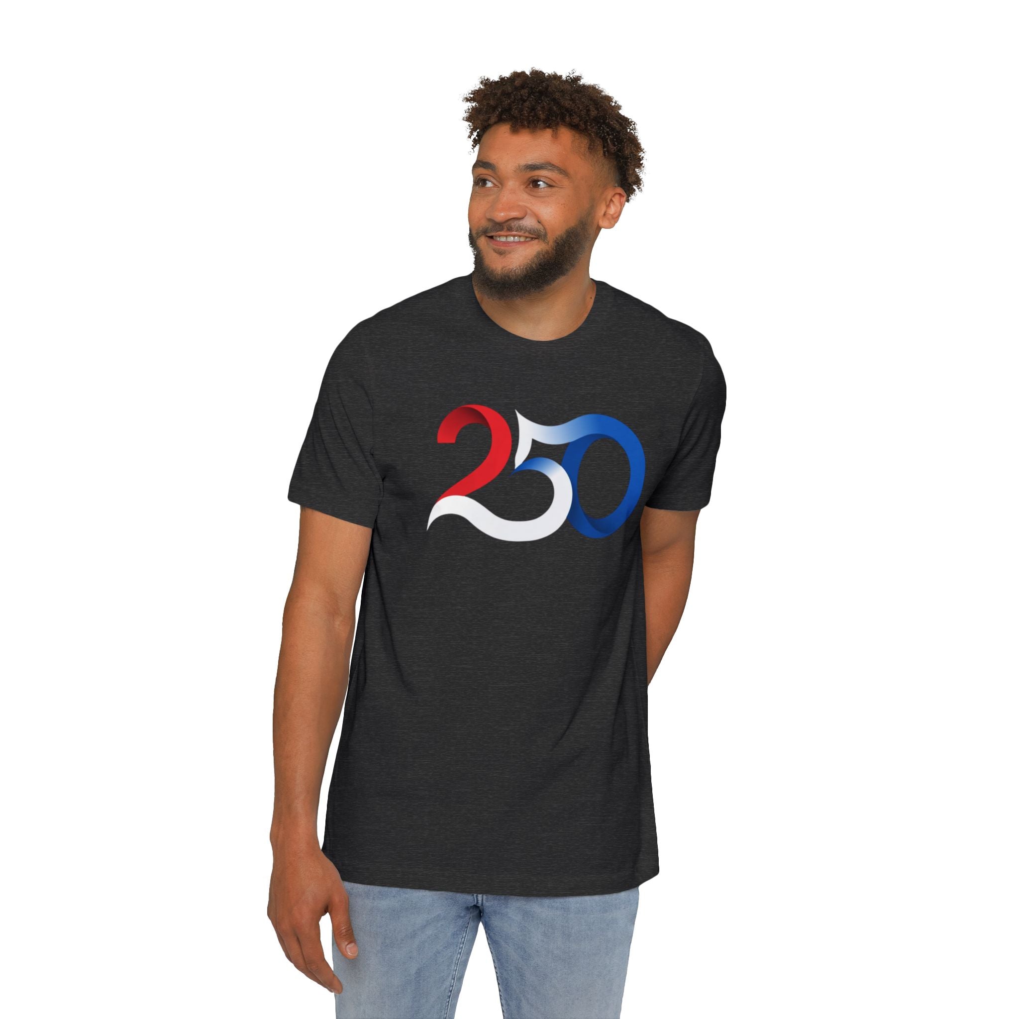 Patriotic '250' Graphic Tee — Live Grateful Back Print