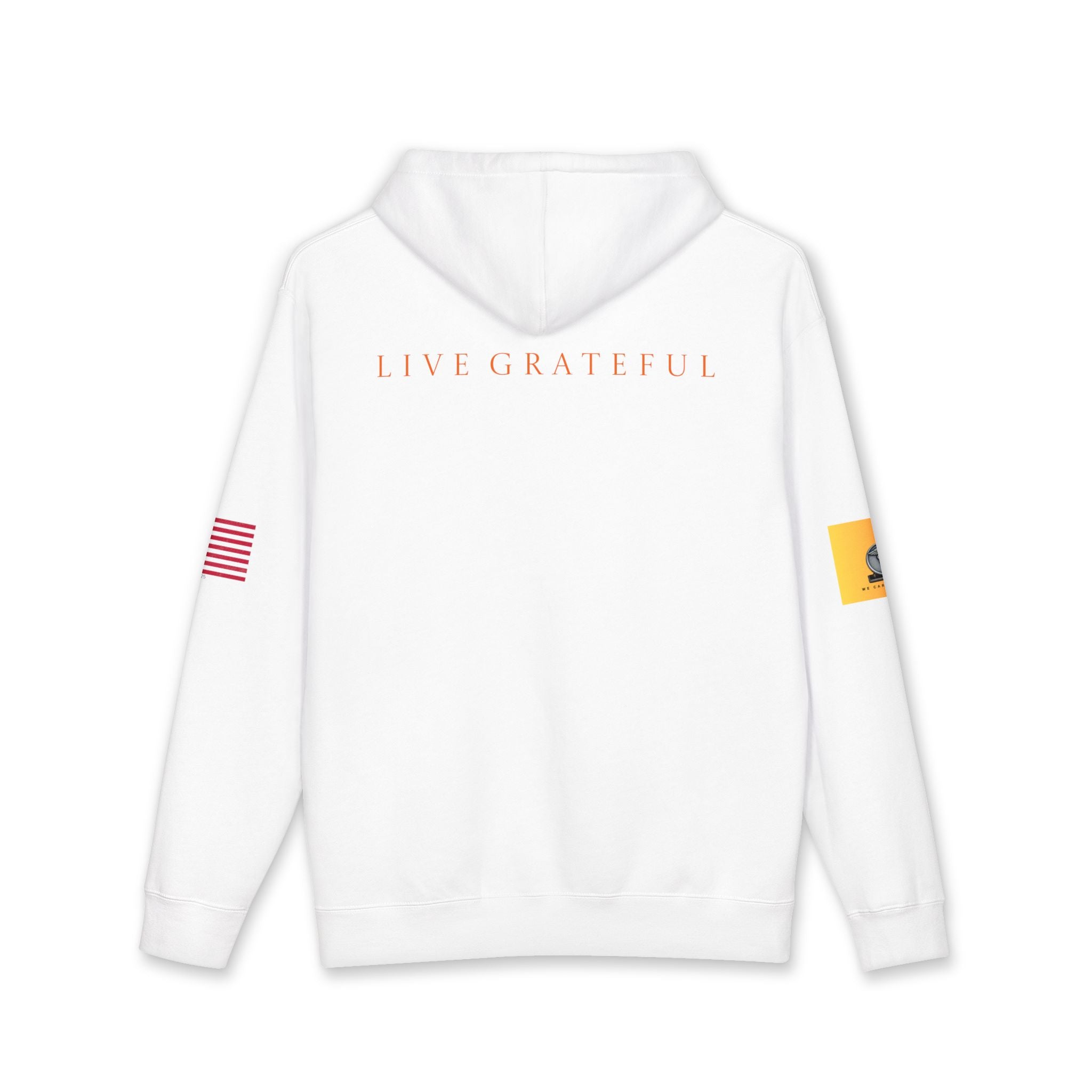 Healthcare Gold Patch Hoodie — US Flag Sleeve Pullover