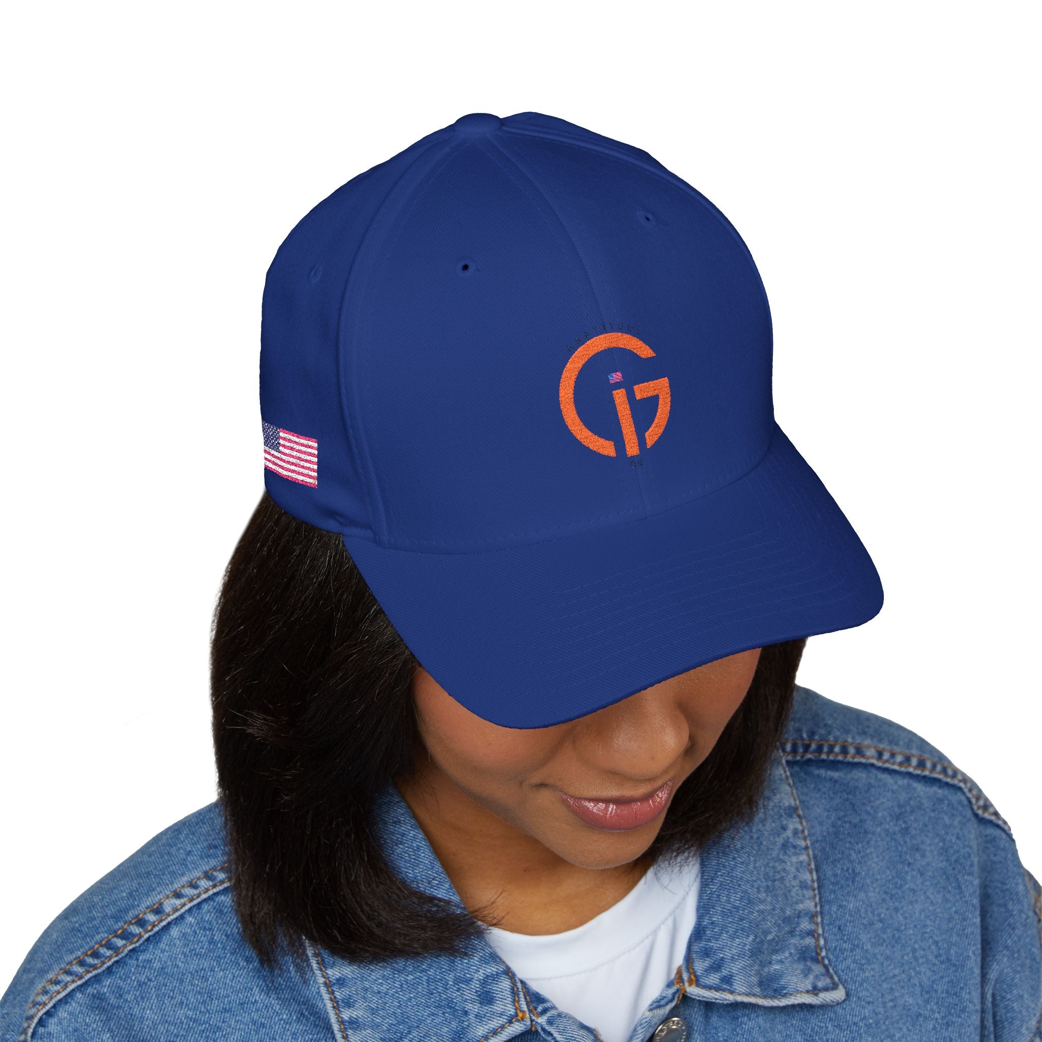Copy of Embroidered 'Grateful G 250' Logo Cap — Structured Closed-Back Hat