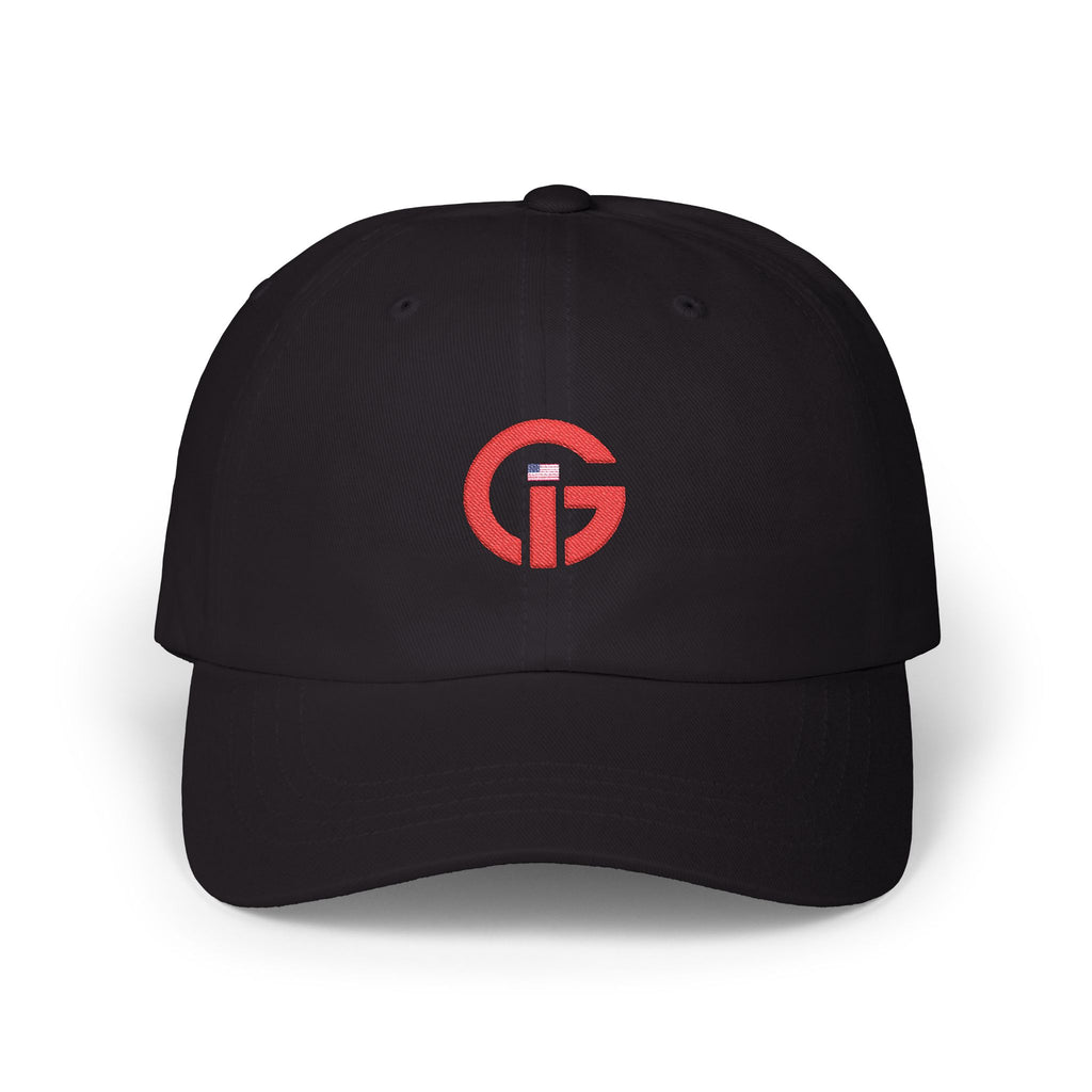 Grateful Logo - Minimal Red G Logo Hat with 'USA' Embroidery