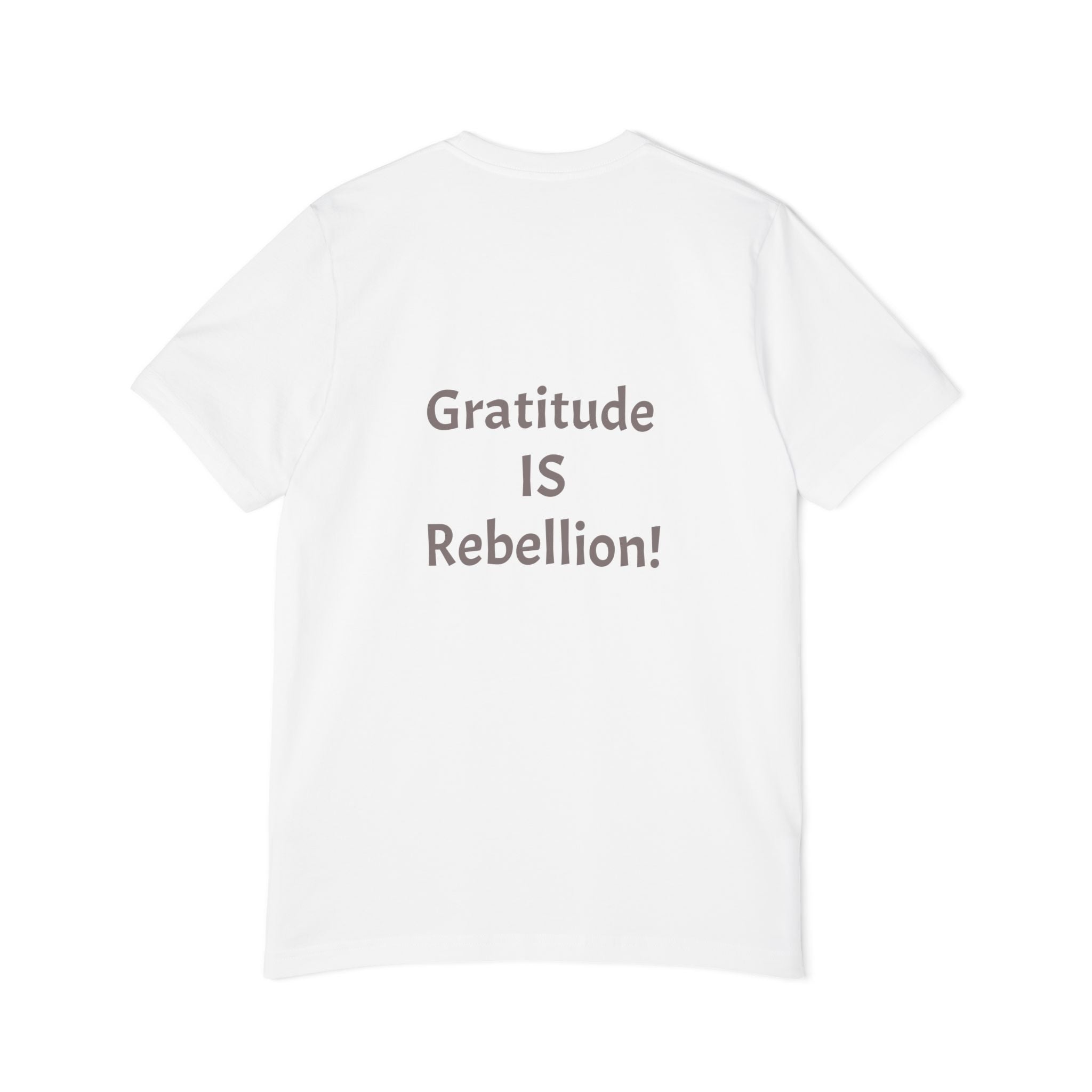 Gratitude Is Rebellion T-Shirt — "In a world of takers and complainers" Inspirational Tee