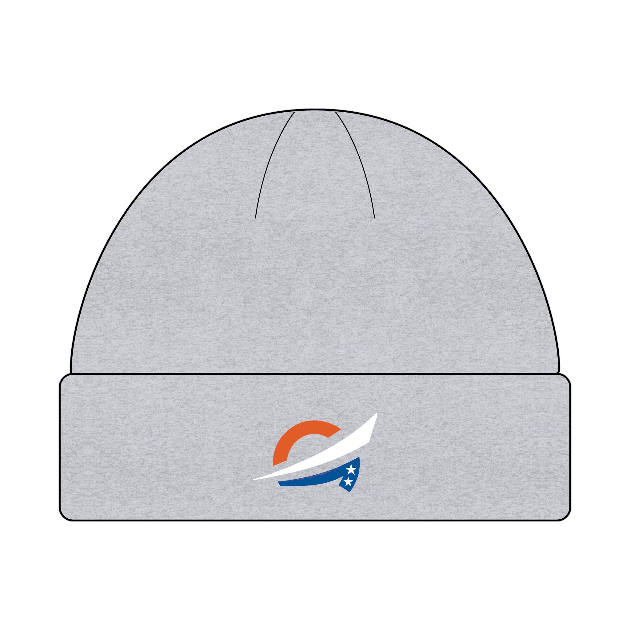 Cuffed Beanie with RWB Grateful Logo — Cozy Casual Knit Hat