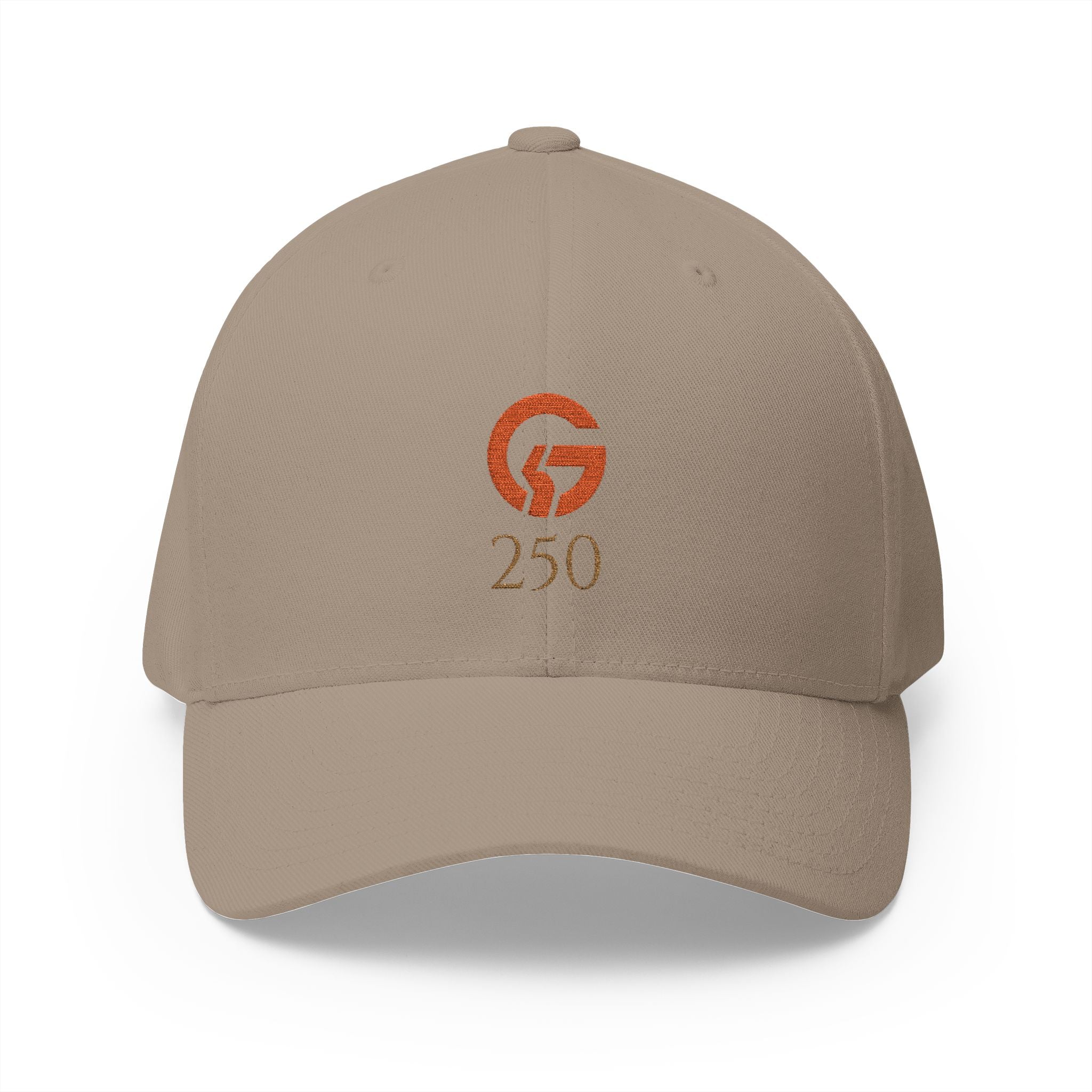 Embroidered 'Grateful G 250' Logo Cap — Structured Closed-Back Hat