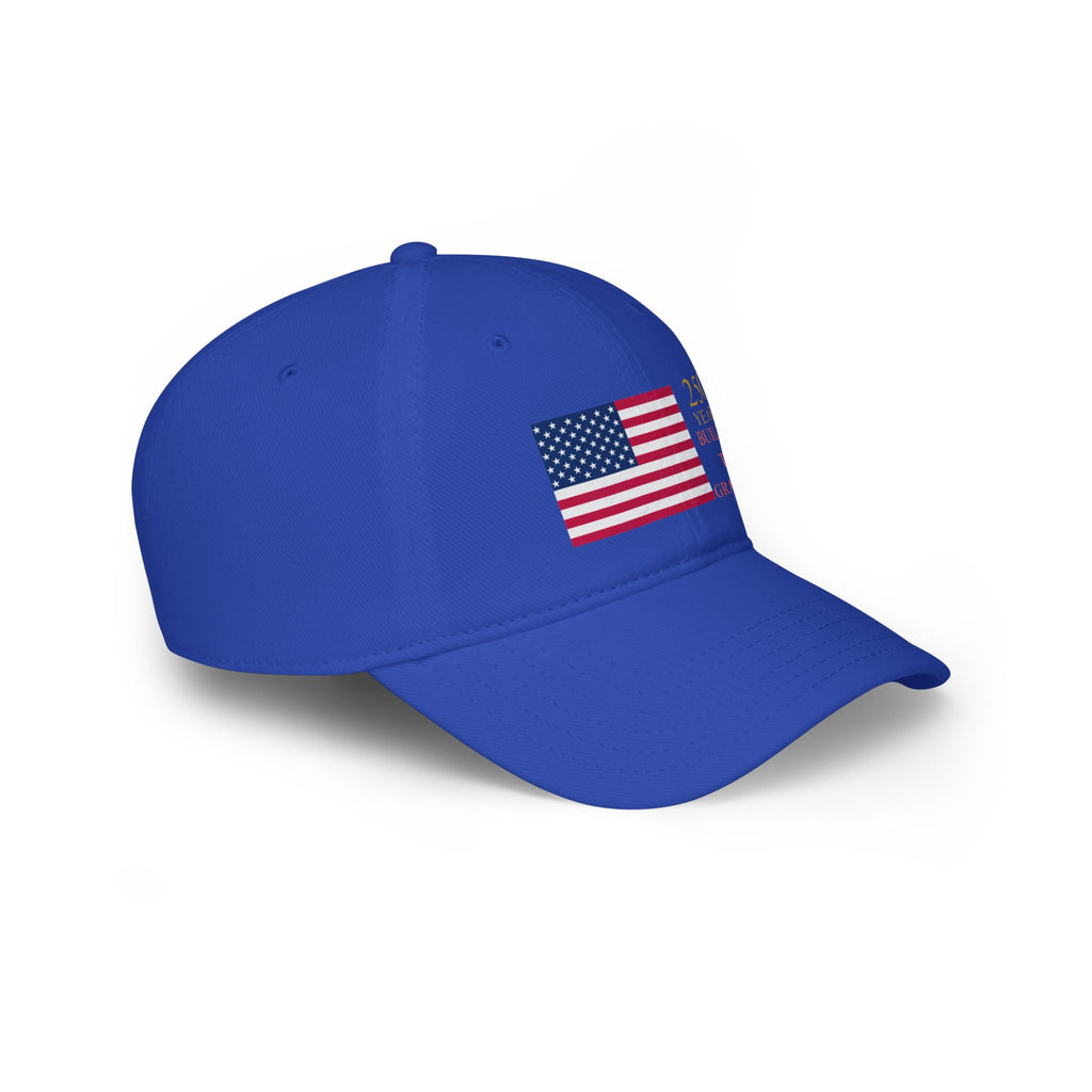 American Flag 250th Anniversary Low Profile Baseball Cap