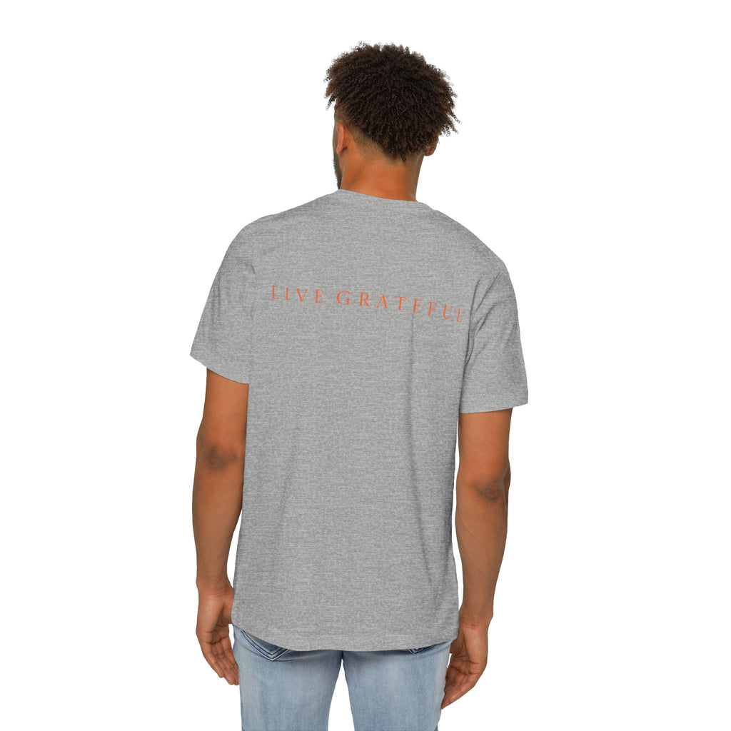 Patriotic USA Map T-Shirt — "250" Flag Design with “Live Grateful” Back