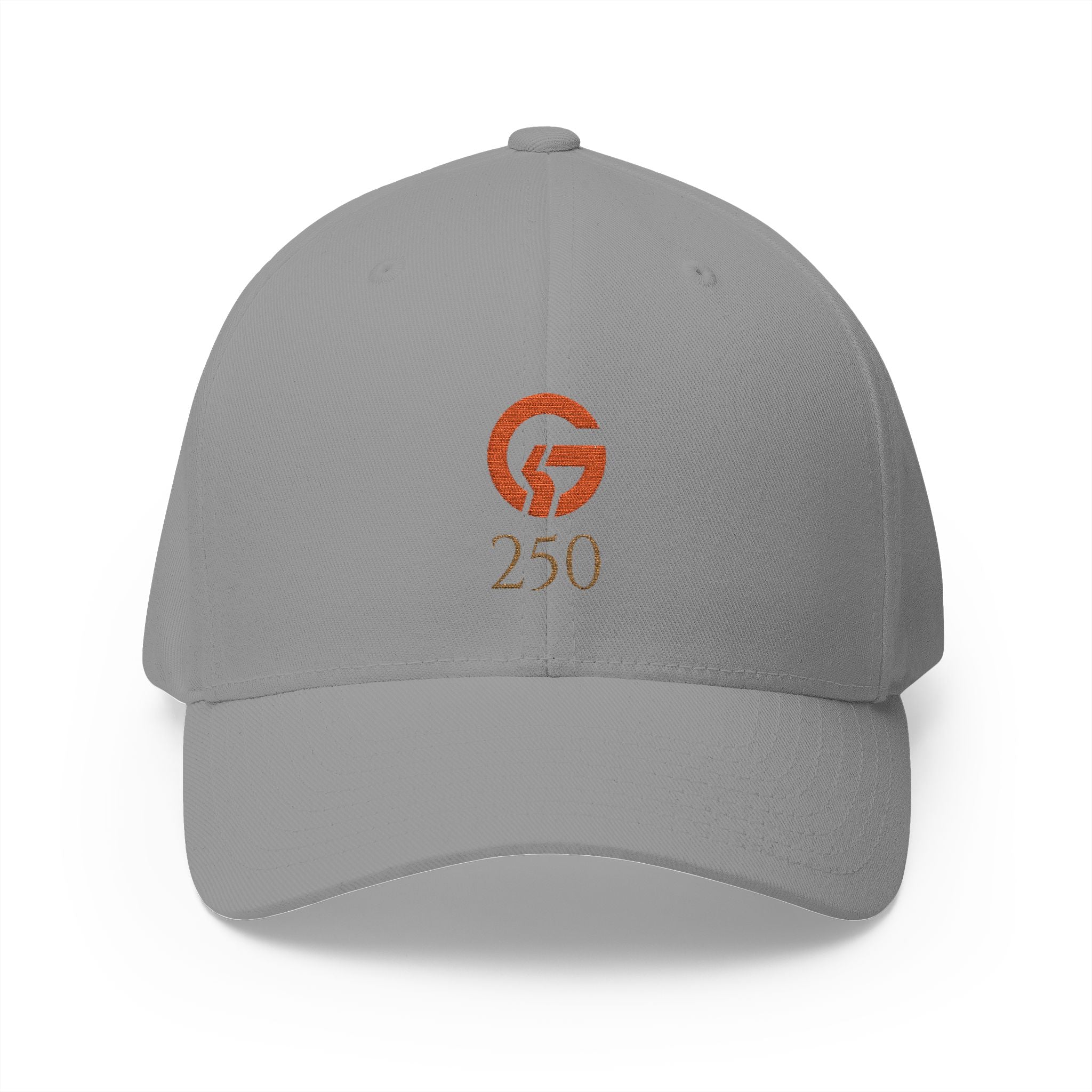 Embroidered 'Grateful G 250' Logo Cap — Structured Closed-Back Hat