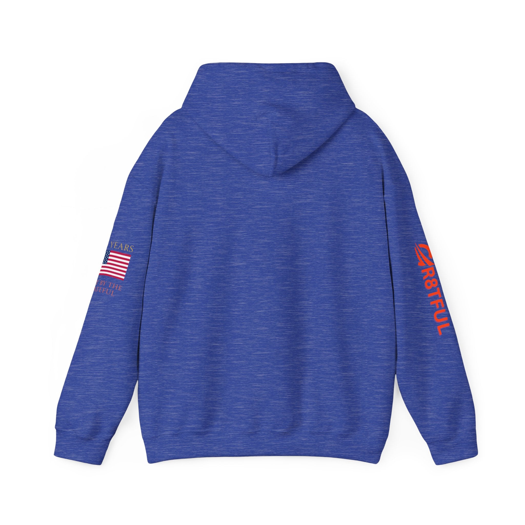 250 Years  American Flag Accent Grateful Hoodie