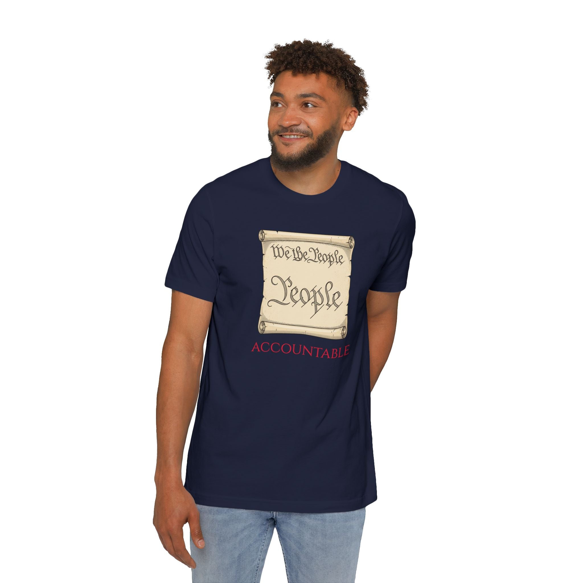 We the People Scroll T-Shirt — "Accountable" Patriotic Constitution Tee