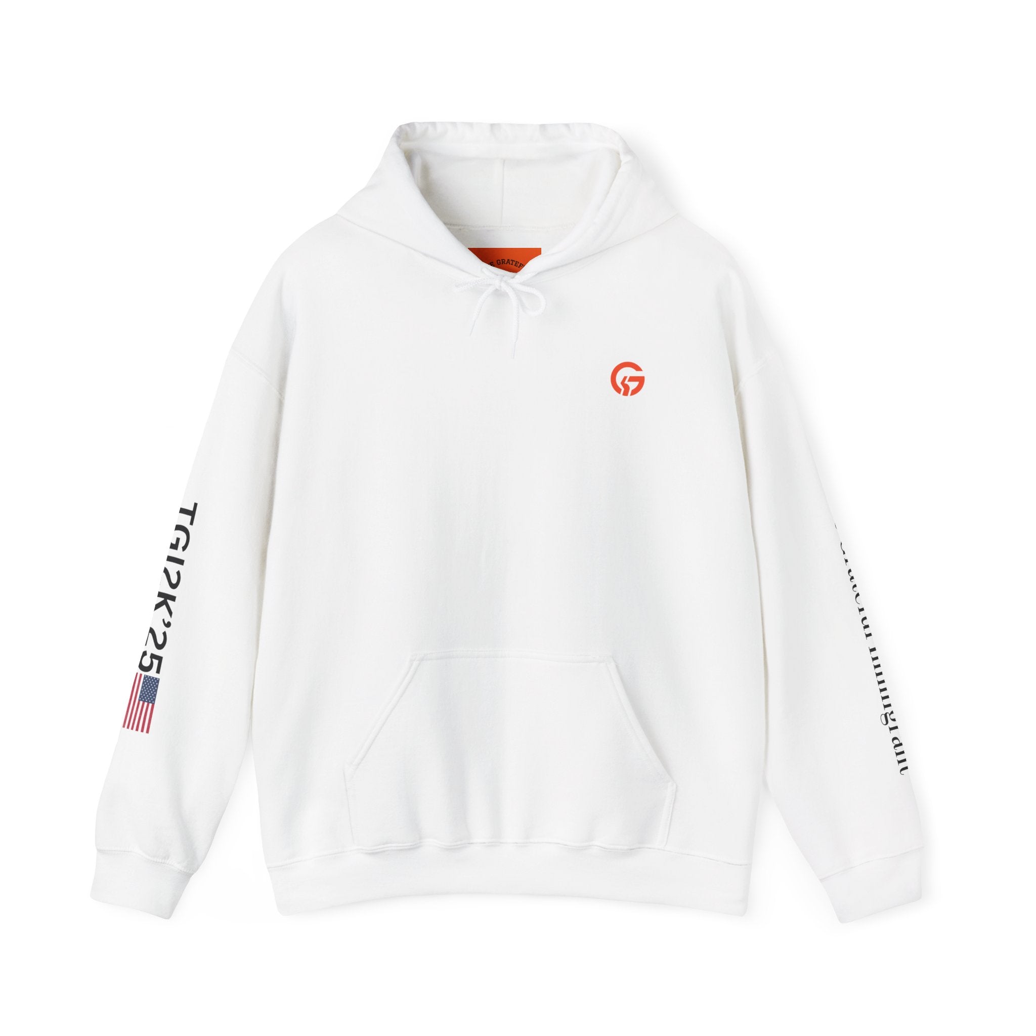Grateful Immigrant Logo Hoodie BTXT — Live Grateful Sweatshirt