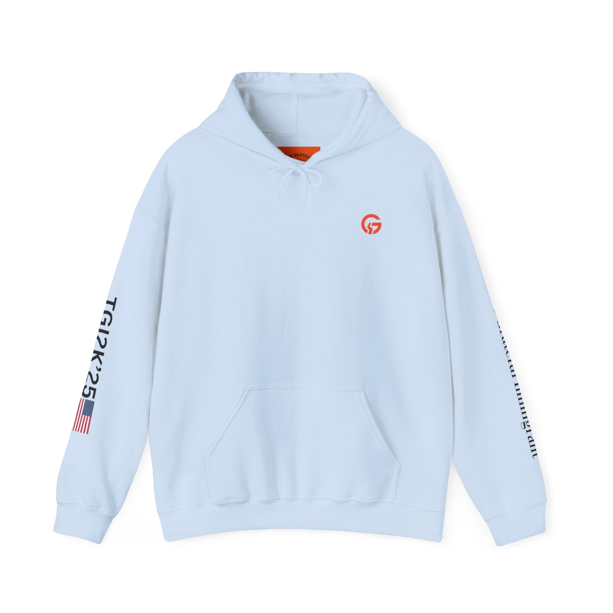 Grateful Immigrant Logo Hoodie BTXT — Live Grateful Sweatshirt