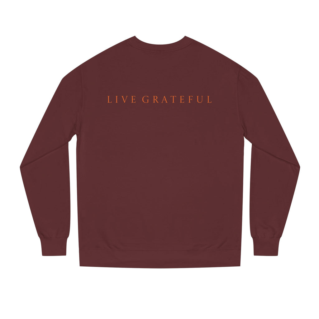 Fist Gratitude Is Rebellion Sweatshirt — "Live Grateful" Crewneck