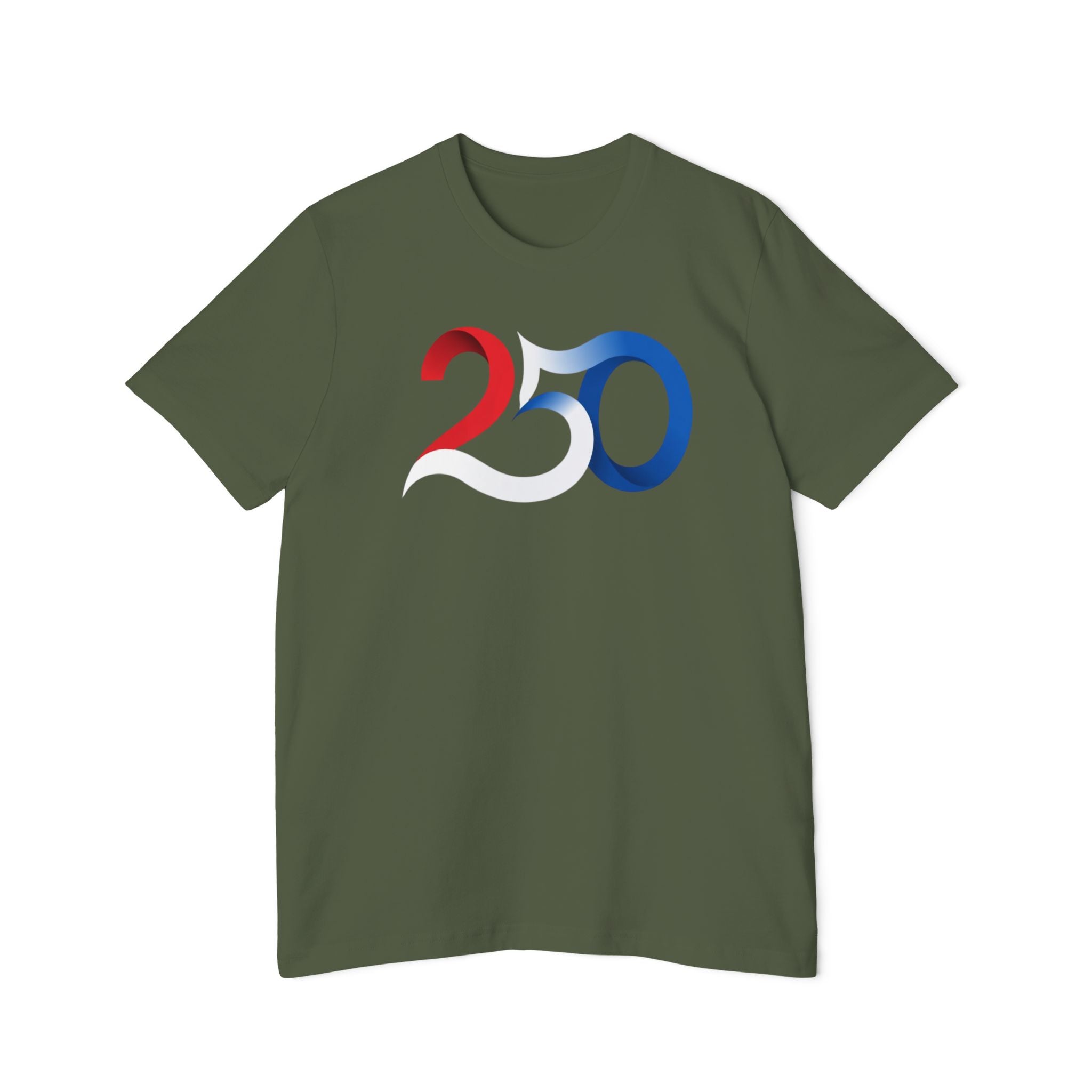 Patriotic '250' Graphic Tee — Live Grateful Back Print