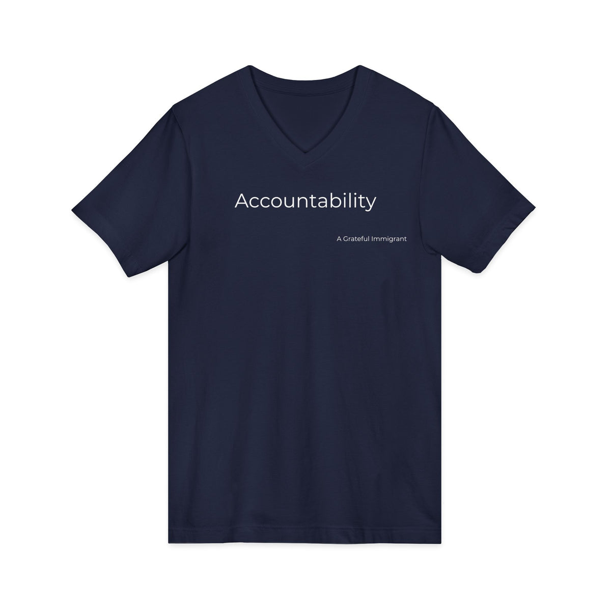 Unisex Jersey Short Sleeve V-Neck Tee