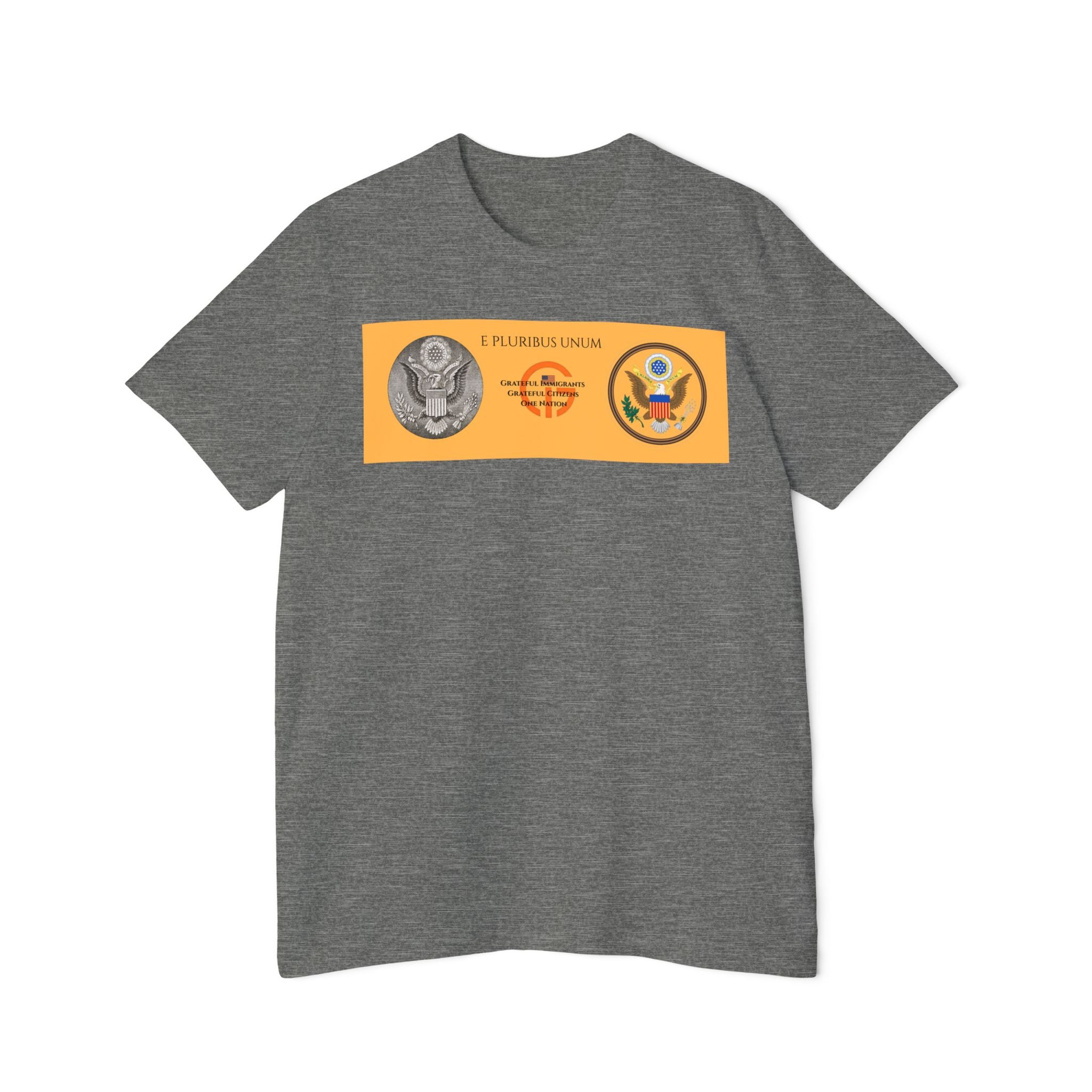 Patriotic Military Emblems T-Shirt — "Live Grateful" USA-Made Tee